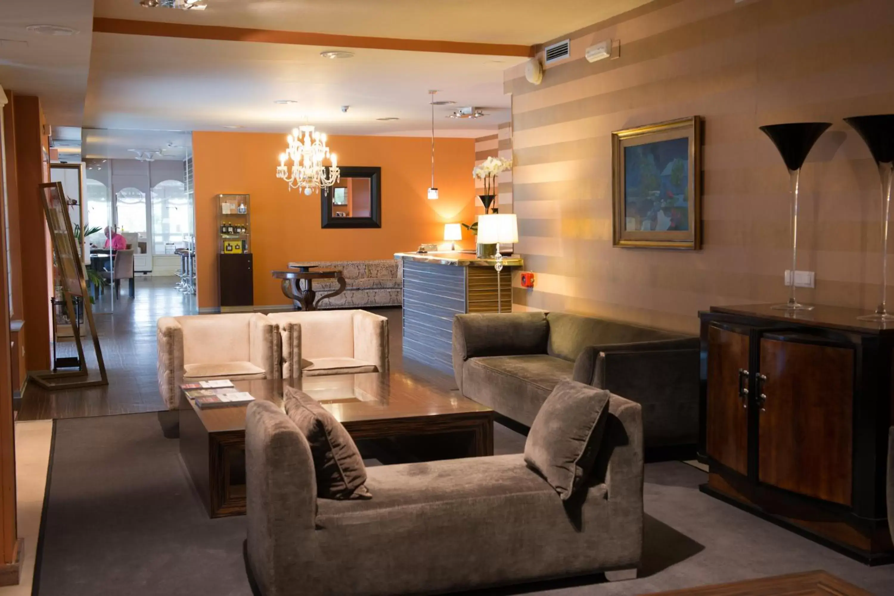 Lobby or reception in Hotel Santiago Apóstol Lobby or reception in Hotel Santiago Apóstol