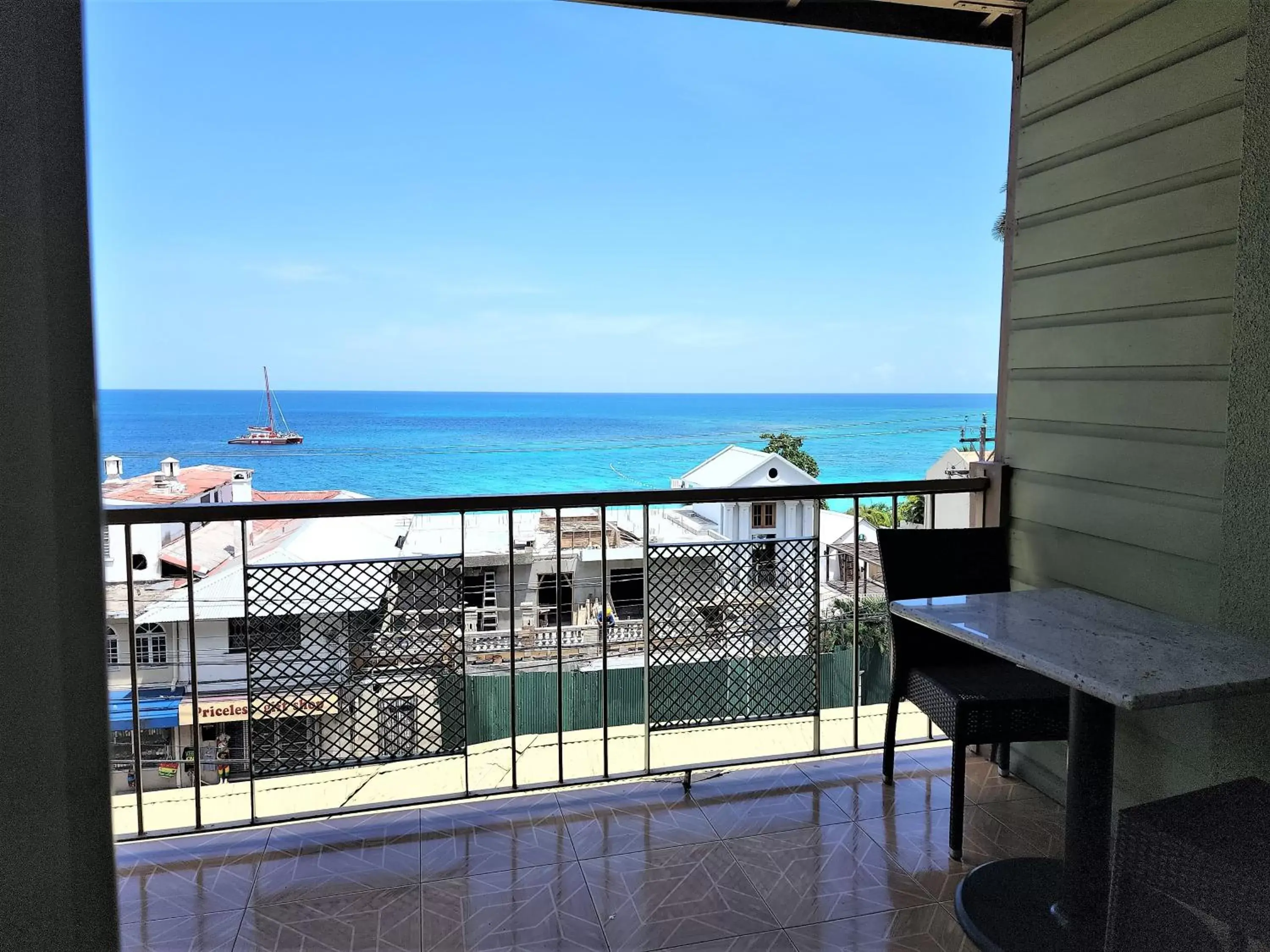 Patio, Sea View in Caribic House