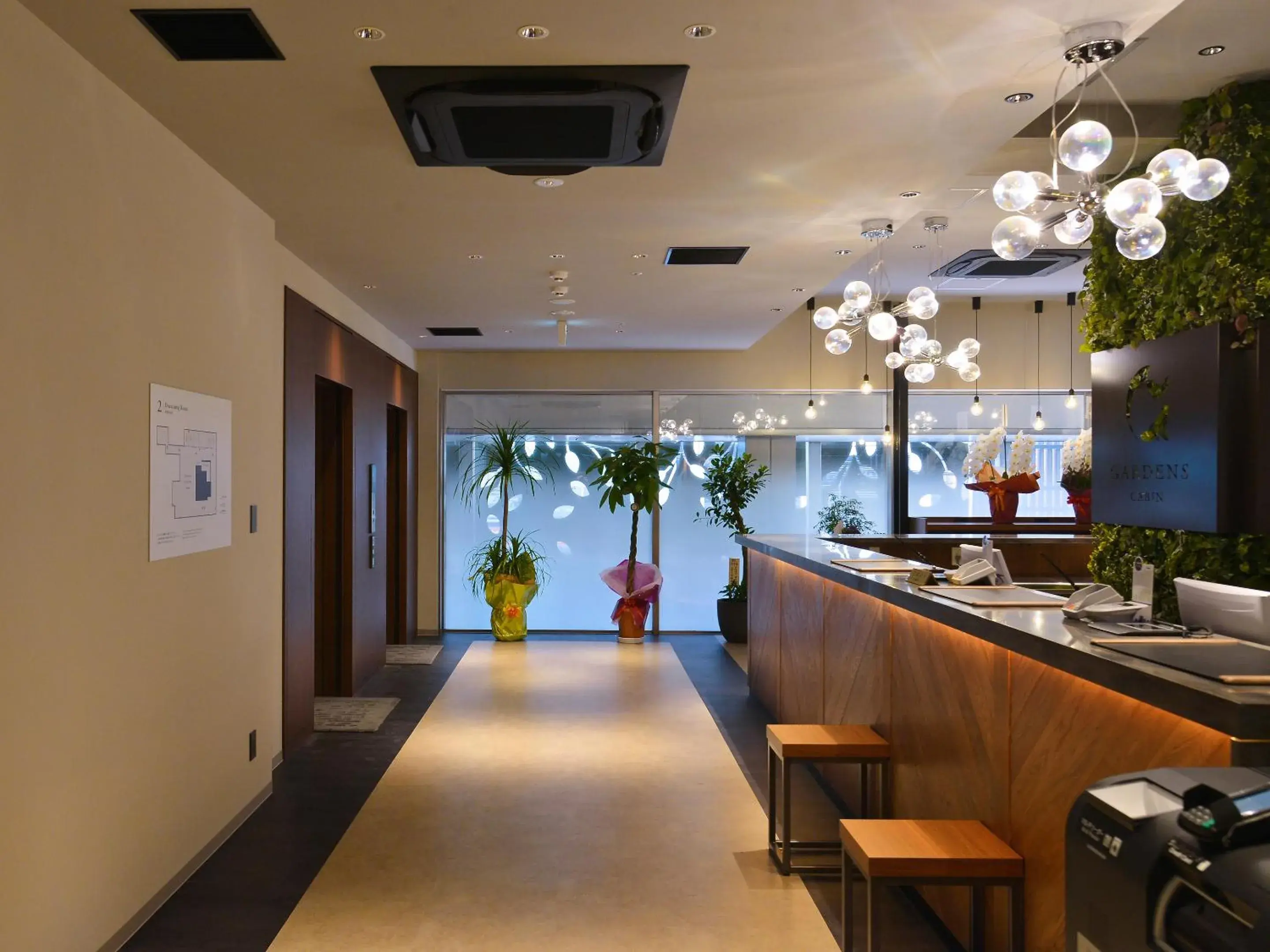 Lobby or reception in Gardens Cabin Lobby or reception in Gardens Cabin