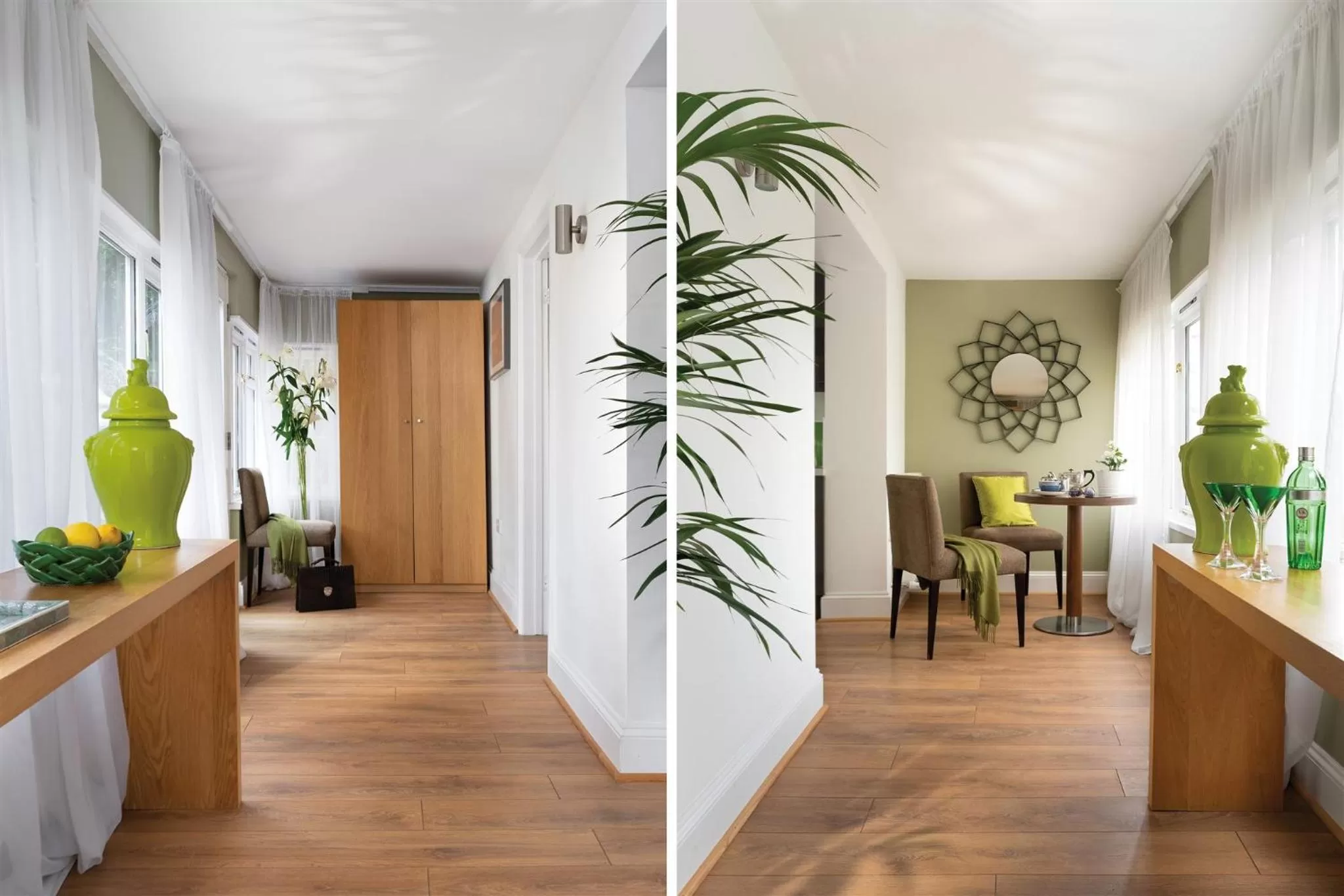 Living room in Palm Grove Apartments