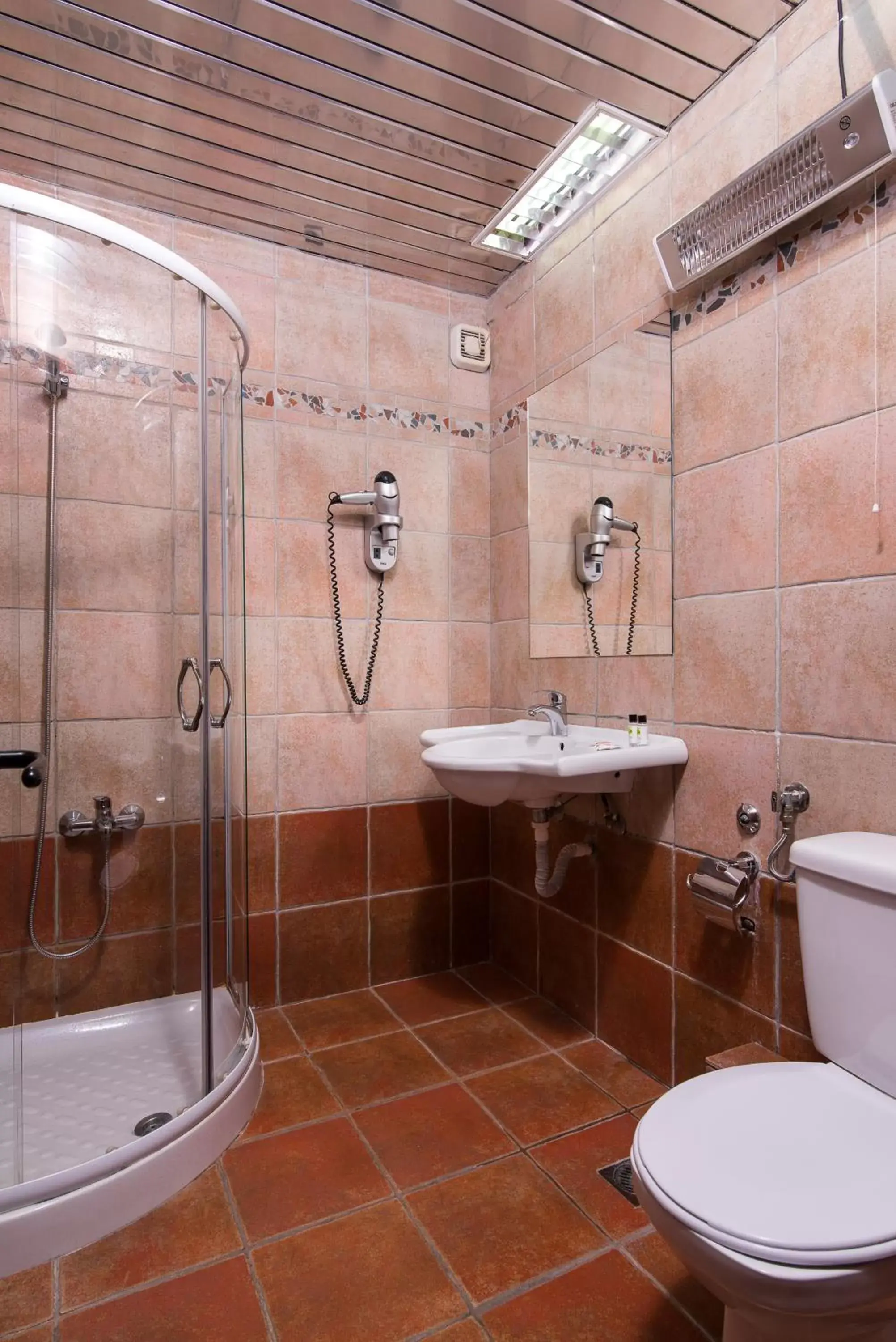 Shower, Bathroom in Hotel Aigli