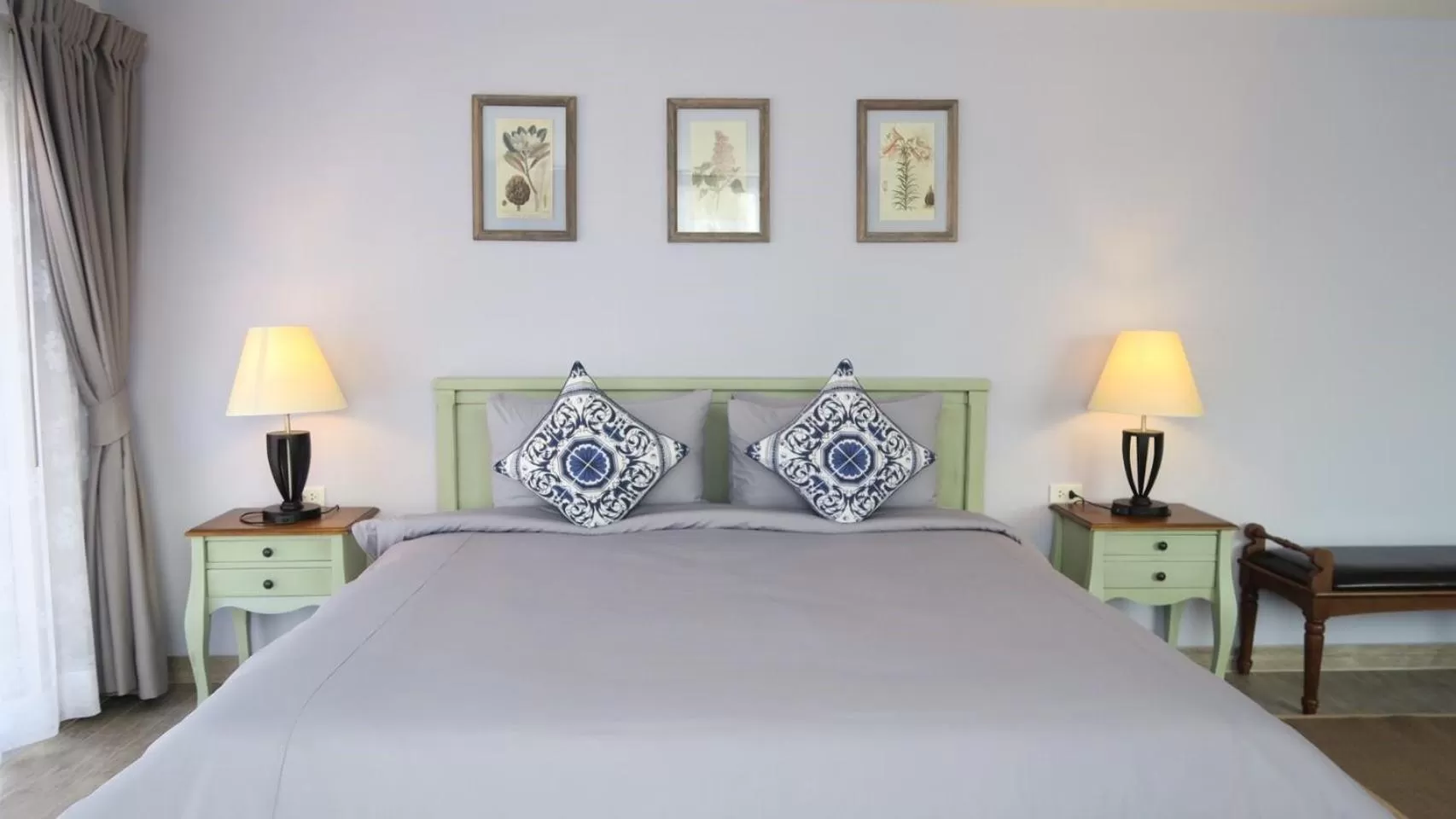 Bed in BC Summer Beach