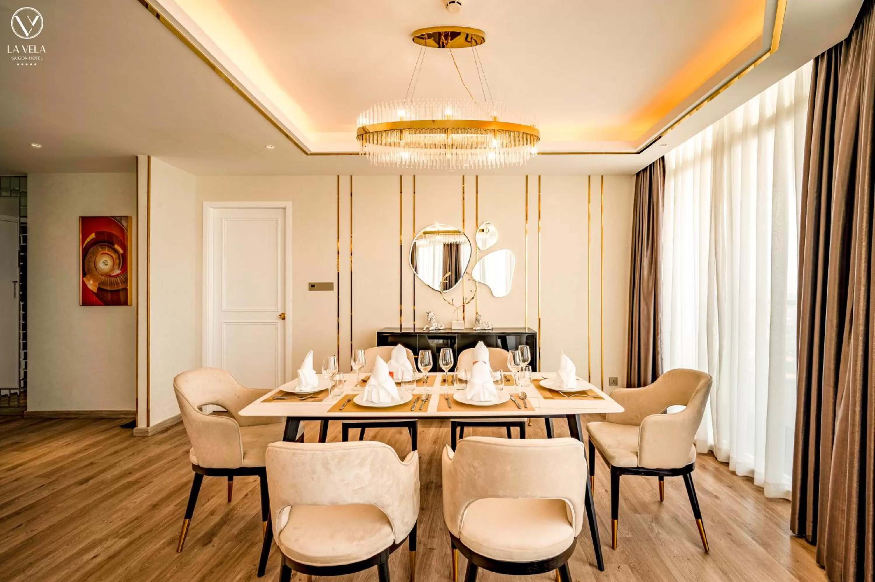Living room in La Vela Saigon Hotel