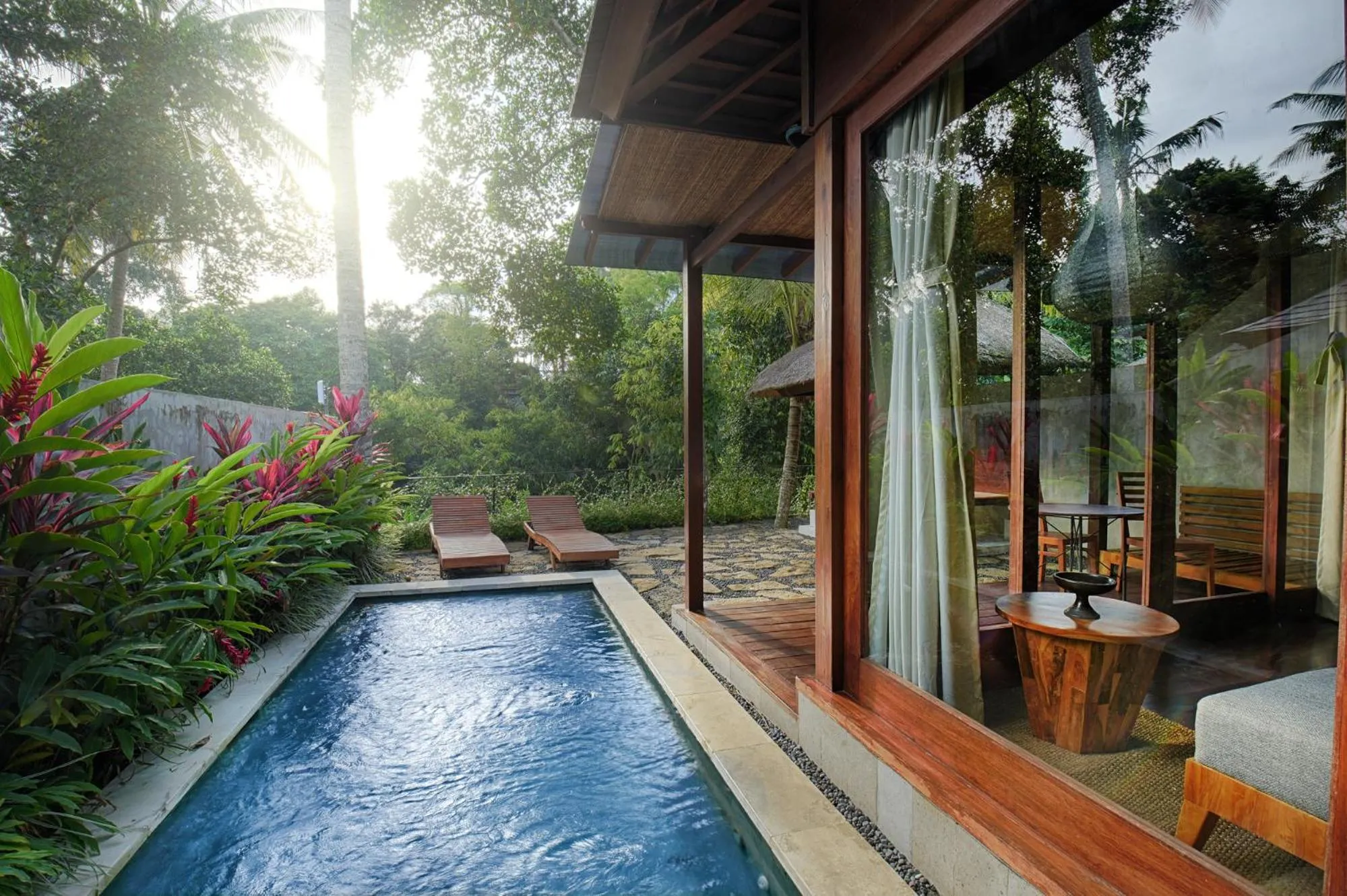 Swimming pool in Samkhya Villas - Free 1x Floating Breakfast or Minibar