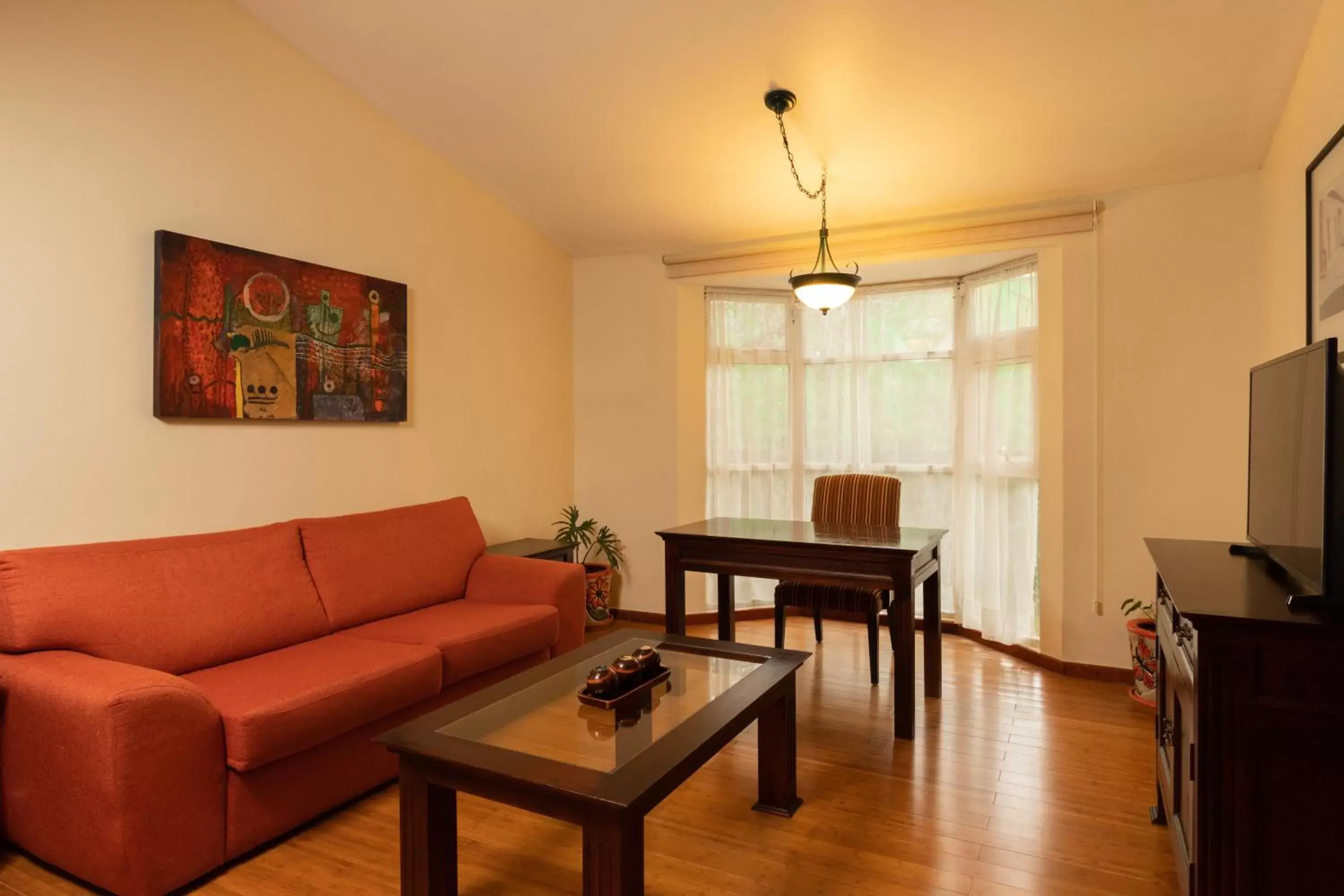 Communal lounge/ TV room, Seating Area in Hoteles Villa Mercedes San Cristobal