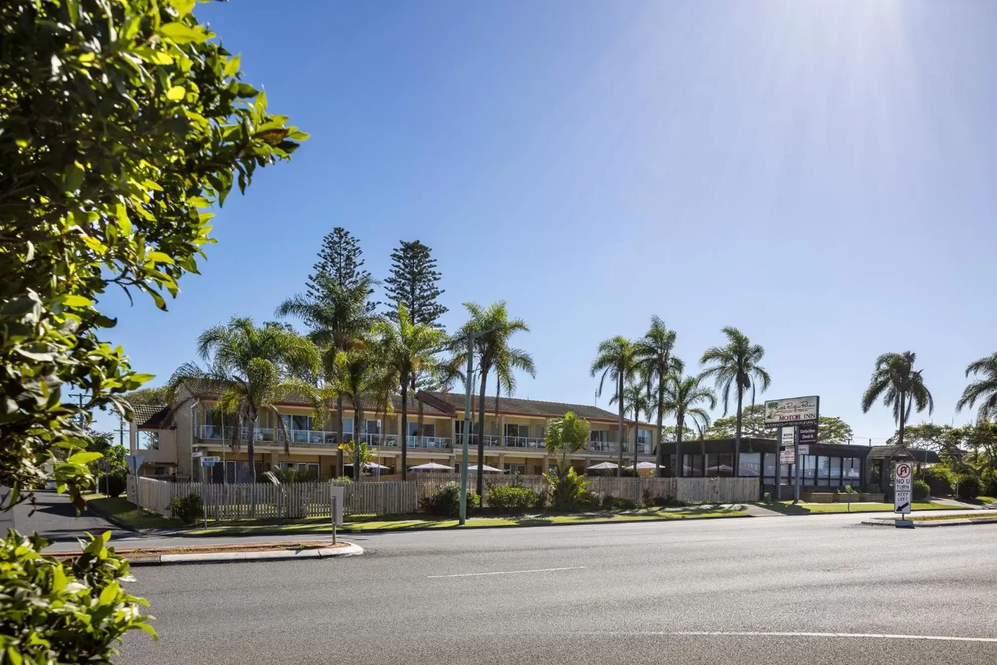 Property Building in South Pacific Palms Motor Inn