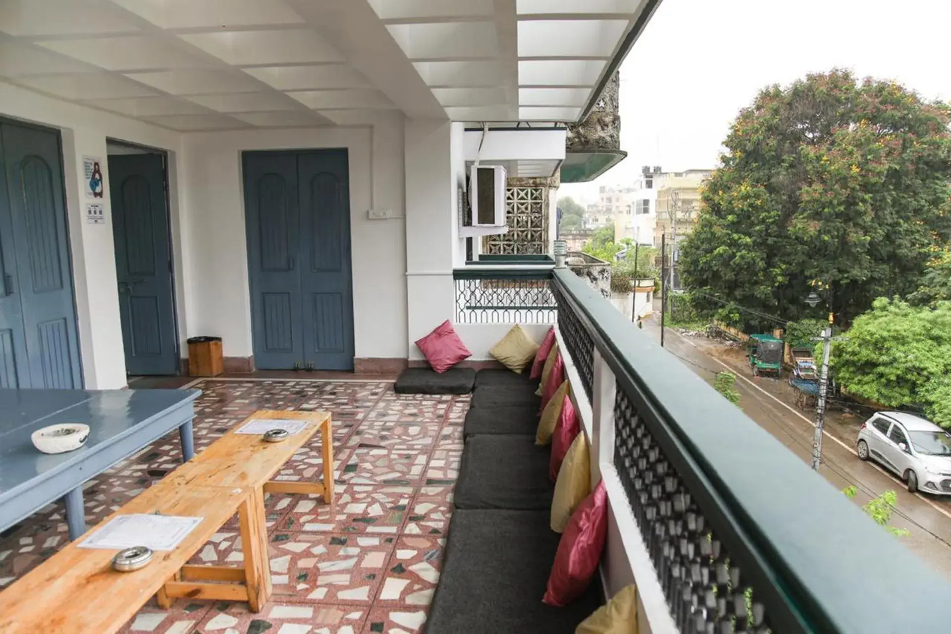 Patio, Balcony/Terrace in Moustache Hostel Varanasi