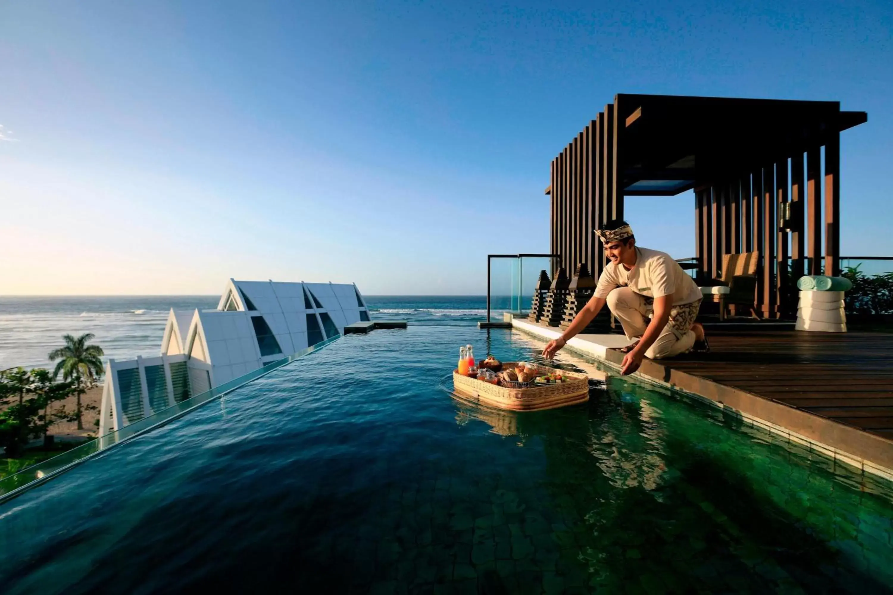 Breakfast, Swimming Pool in The Ritz-Carlton Bali