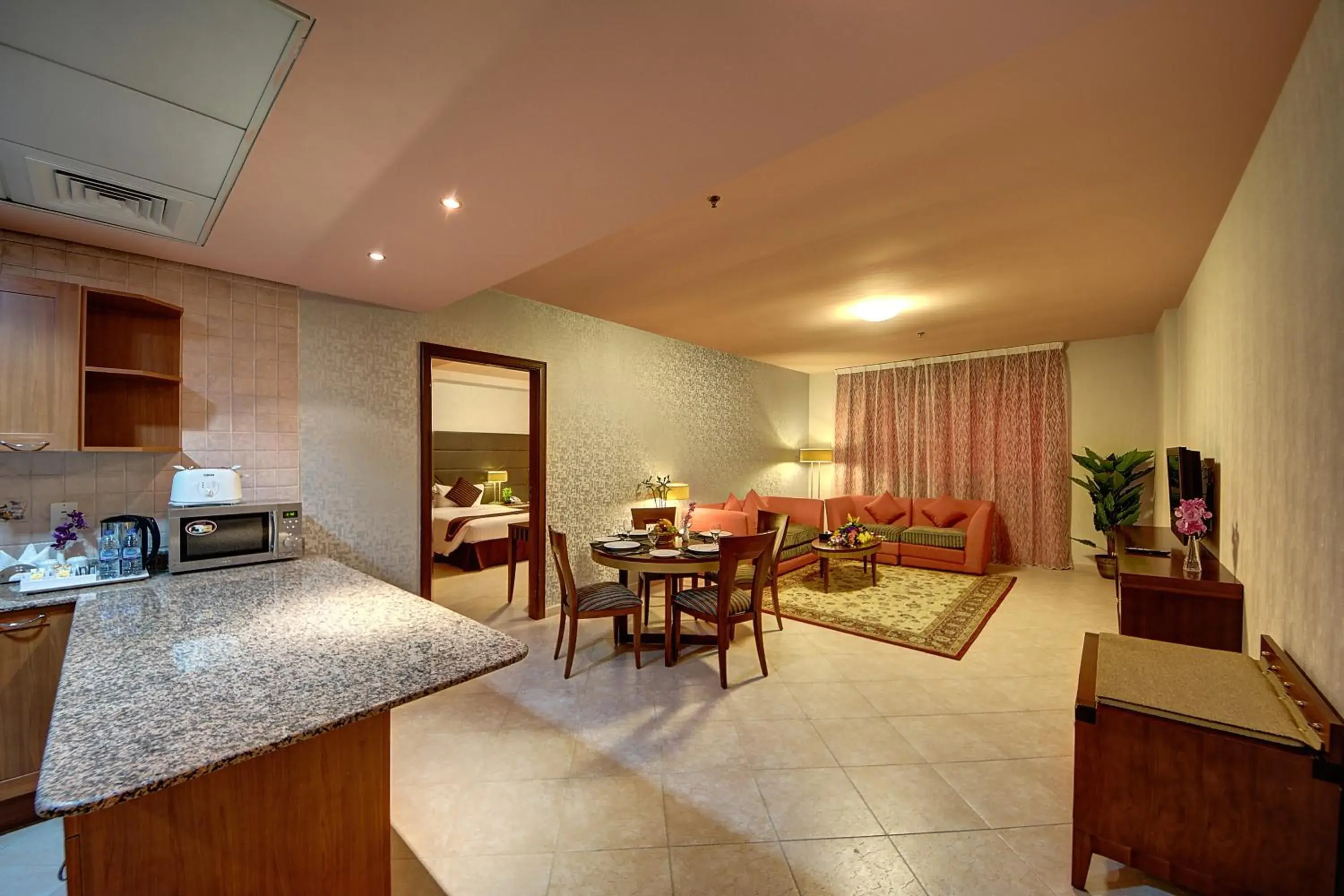 Living room in Al Manar Grand Hotel Apartment