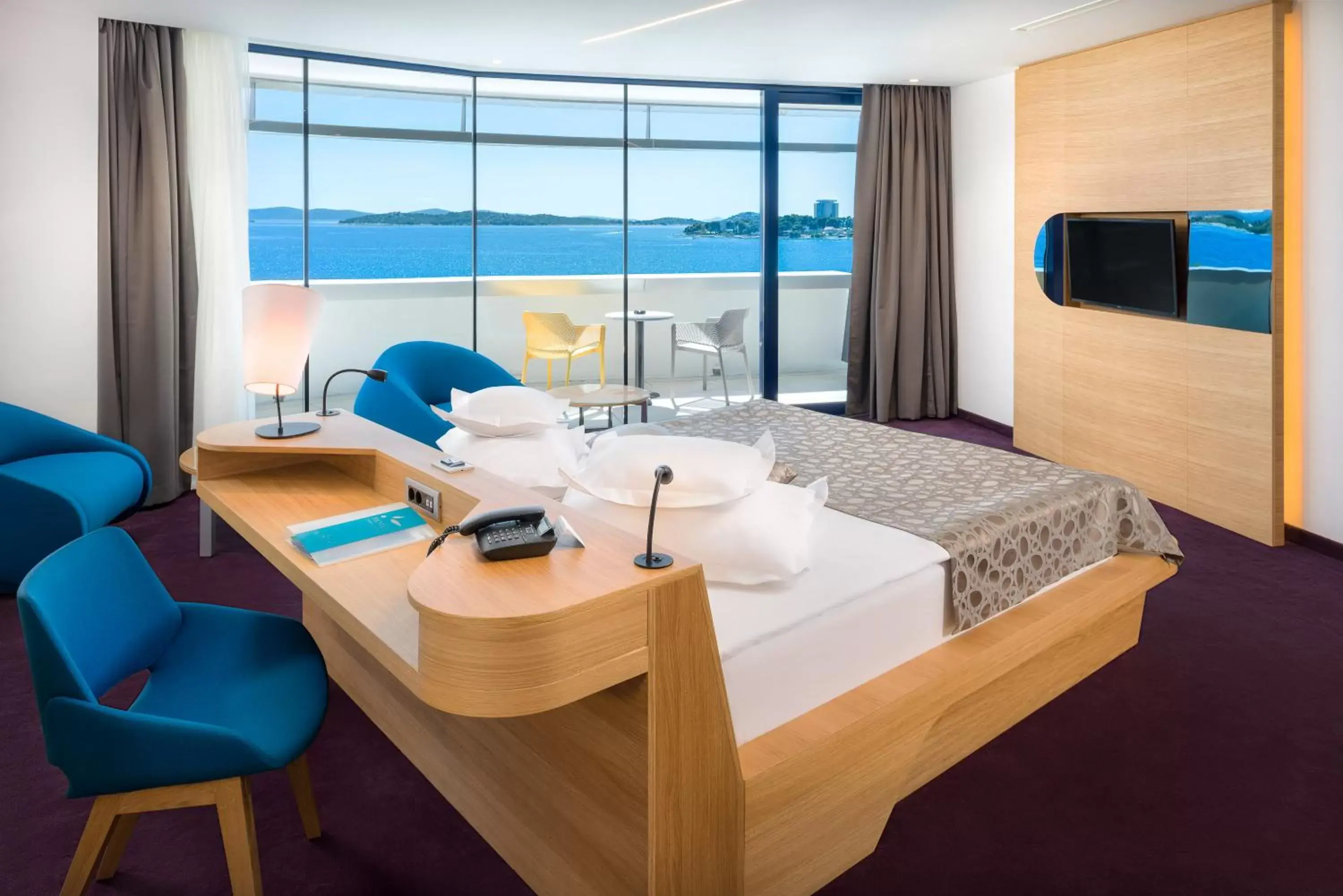 Bedroom, Sea View in Hotel Olympia Sky
