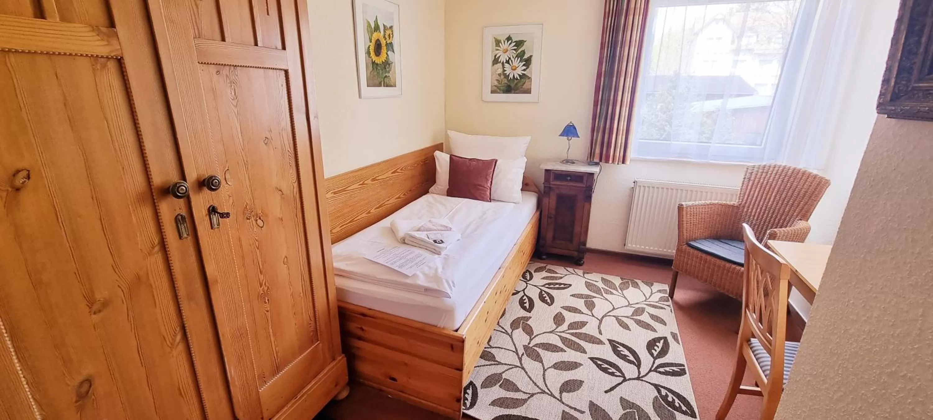 Bed in Hotel Elisabeth-Ilse