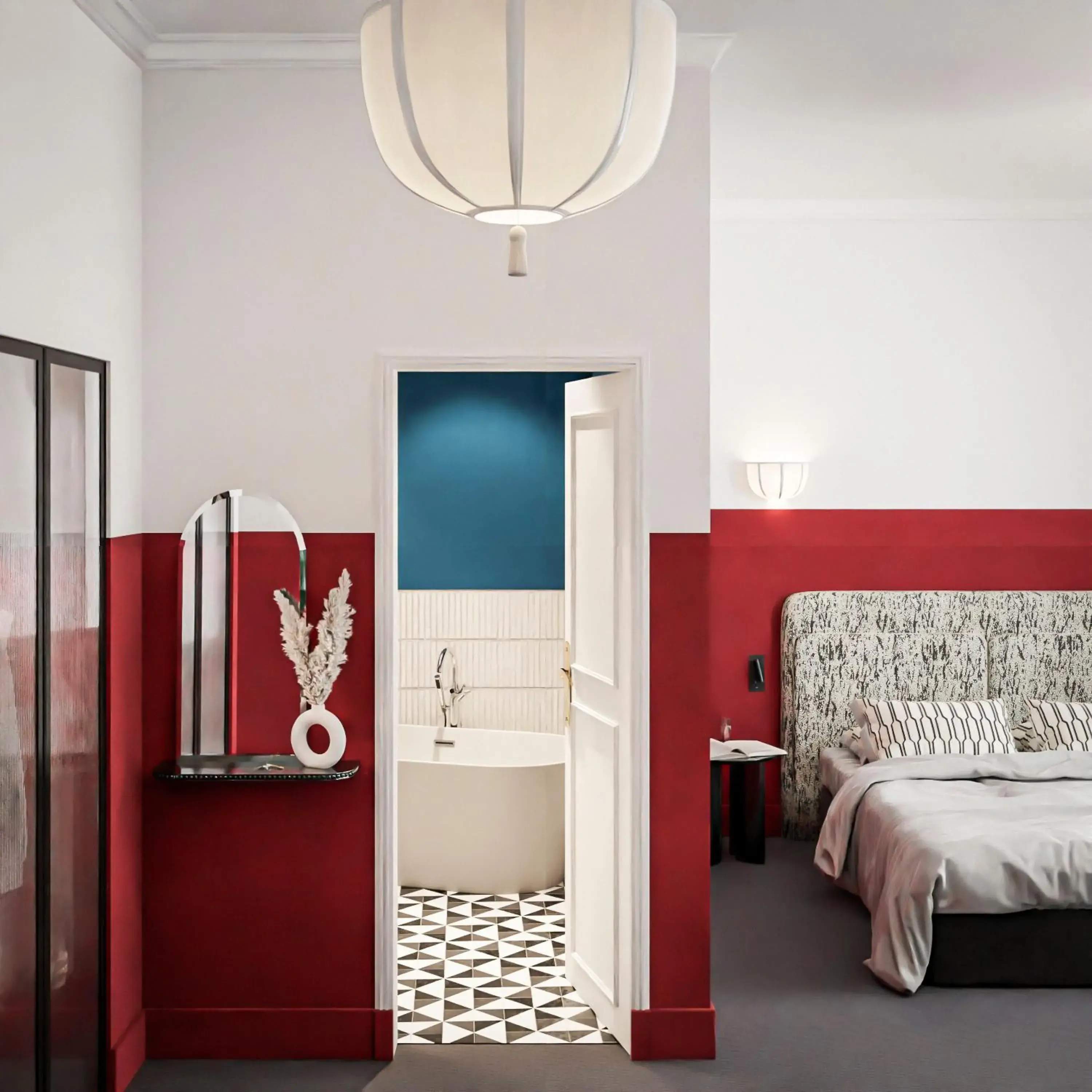 Bedroom in Najeti Hotel de la Poste