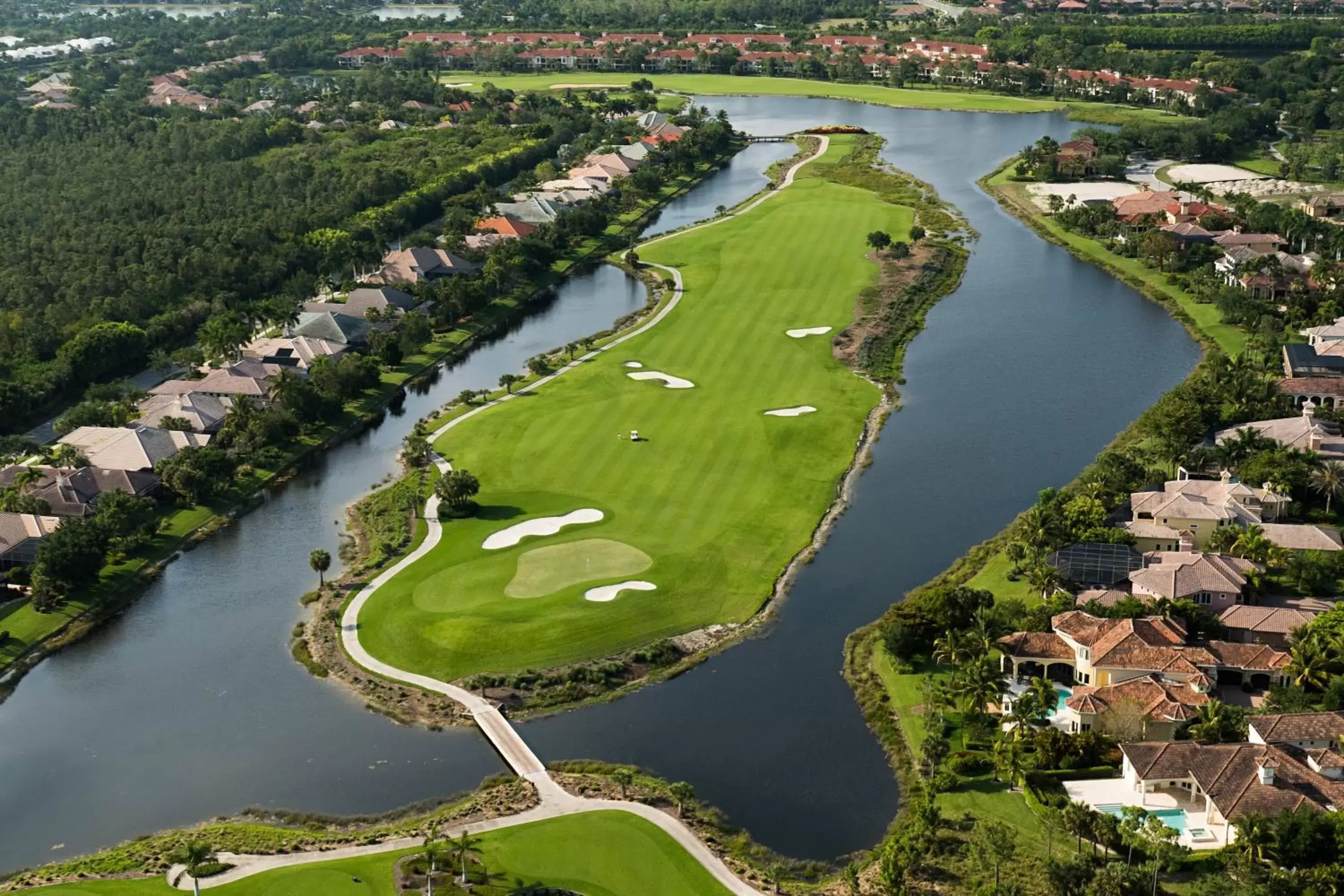 Golfcourse, Bird's-eye View in JW Marriott Marco Island Beach Resort