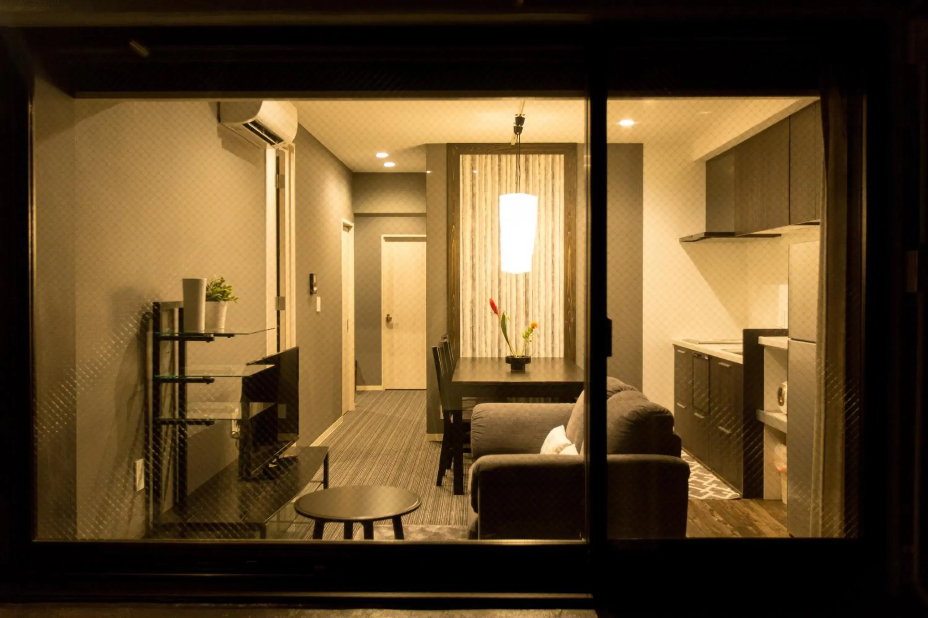 Kitchen or kitchenette, Seating Area in R&Run Kyoto Serviced Apartment & Suites