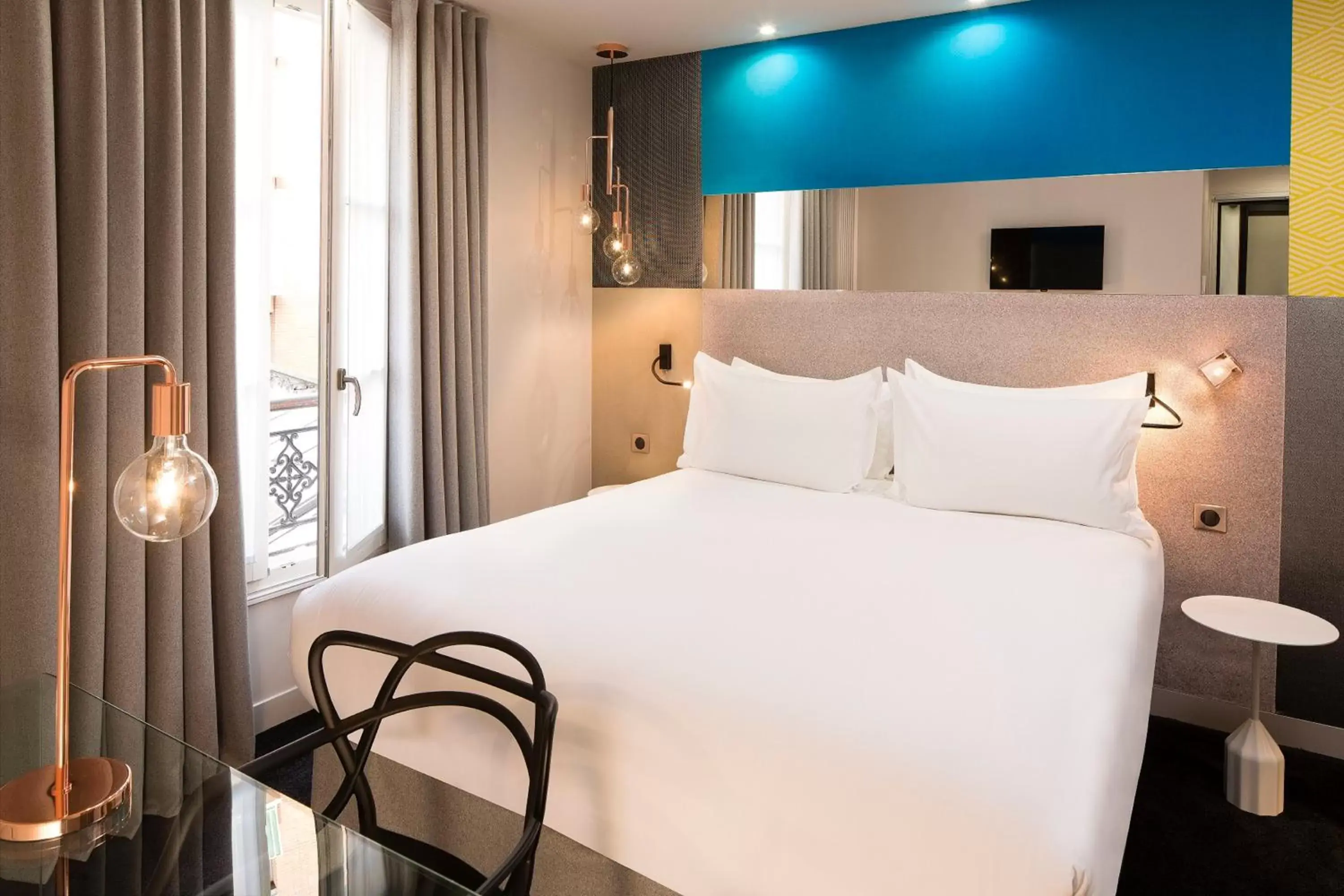 Bedroom, Bed in Hotel Duette Paris