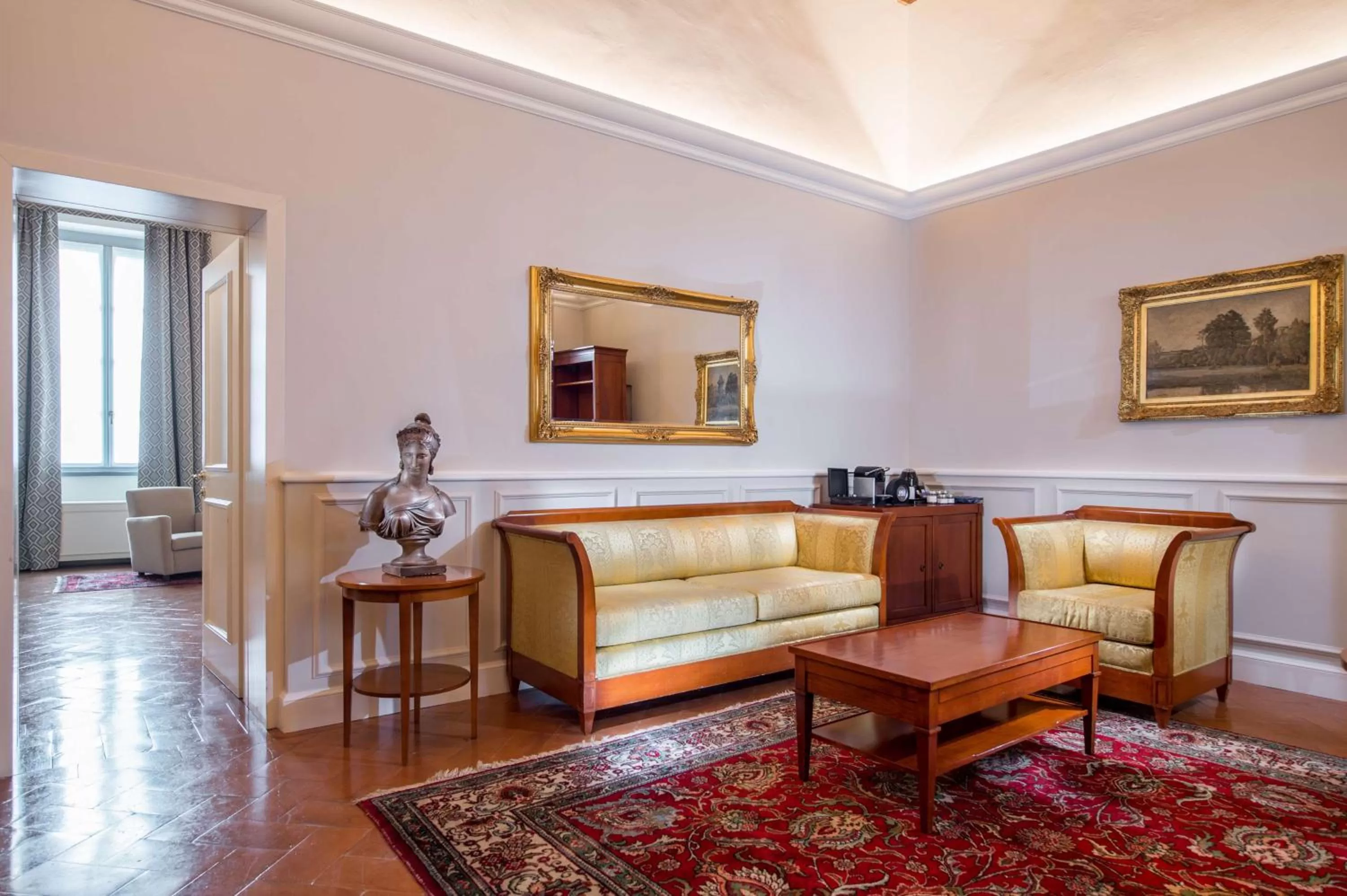 Living room in Grand Hotel Villa Torretta, Curio Collection by Hilton