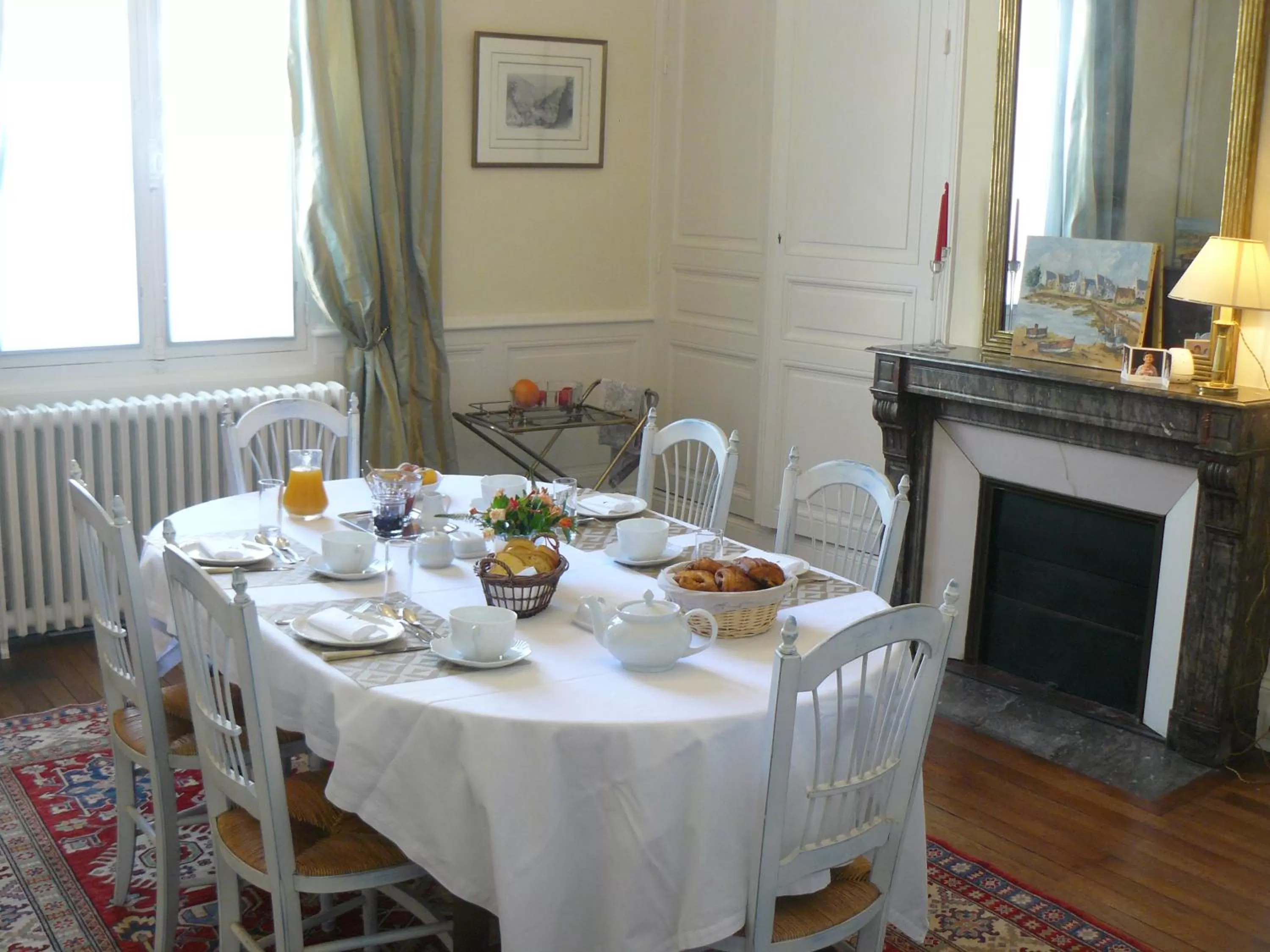 Continental breakfast in La Maison de Saumur