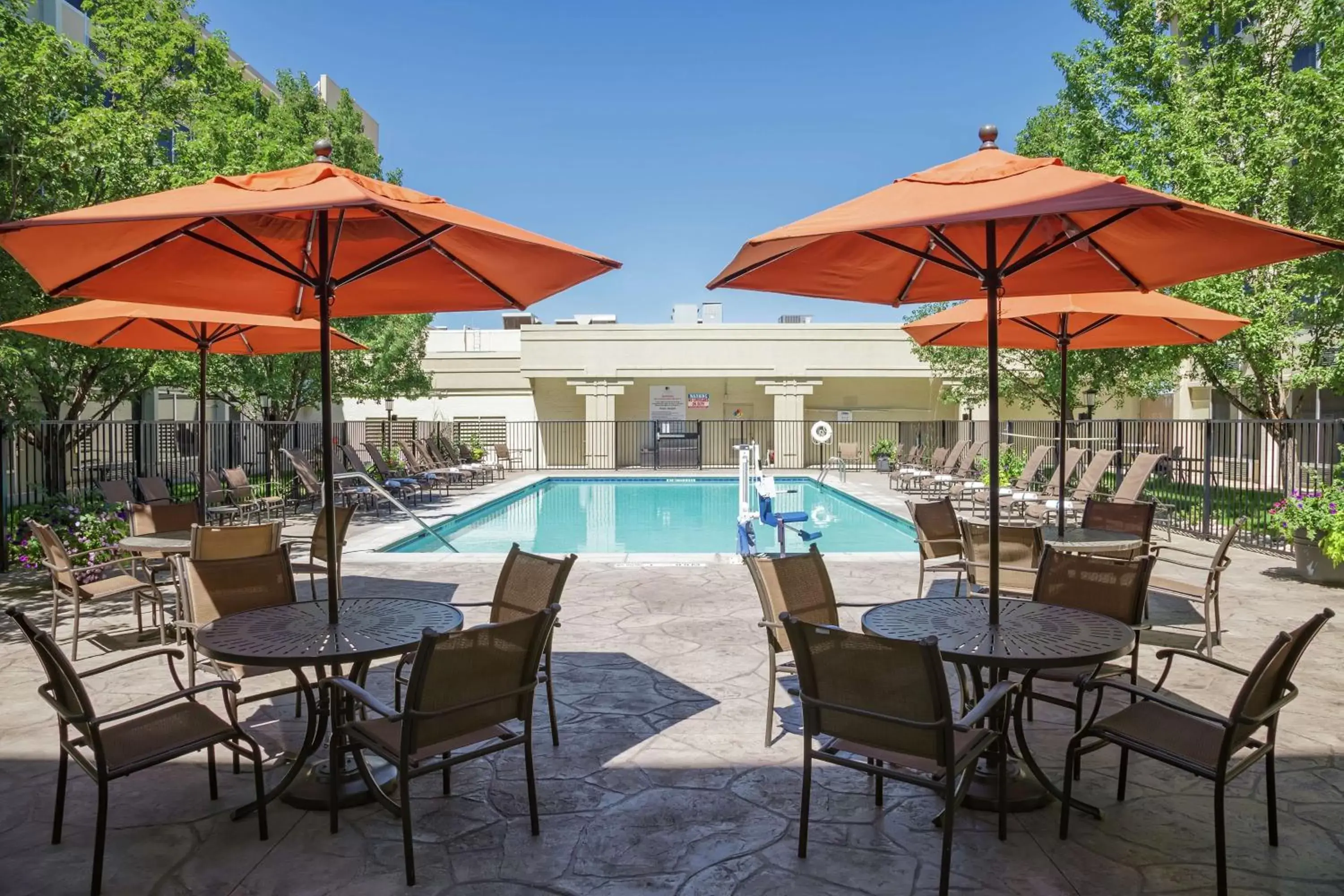 Pool view, Swimming Pool in DoubleTree by Hilton Denver Central Park Pool view, Swimming Pool in DoubleTree by Hilton Denver Central Park