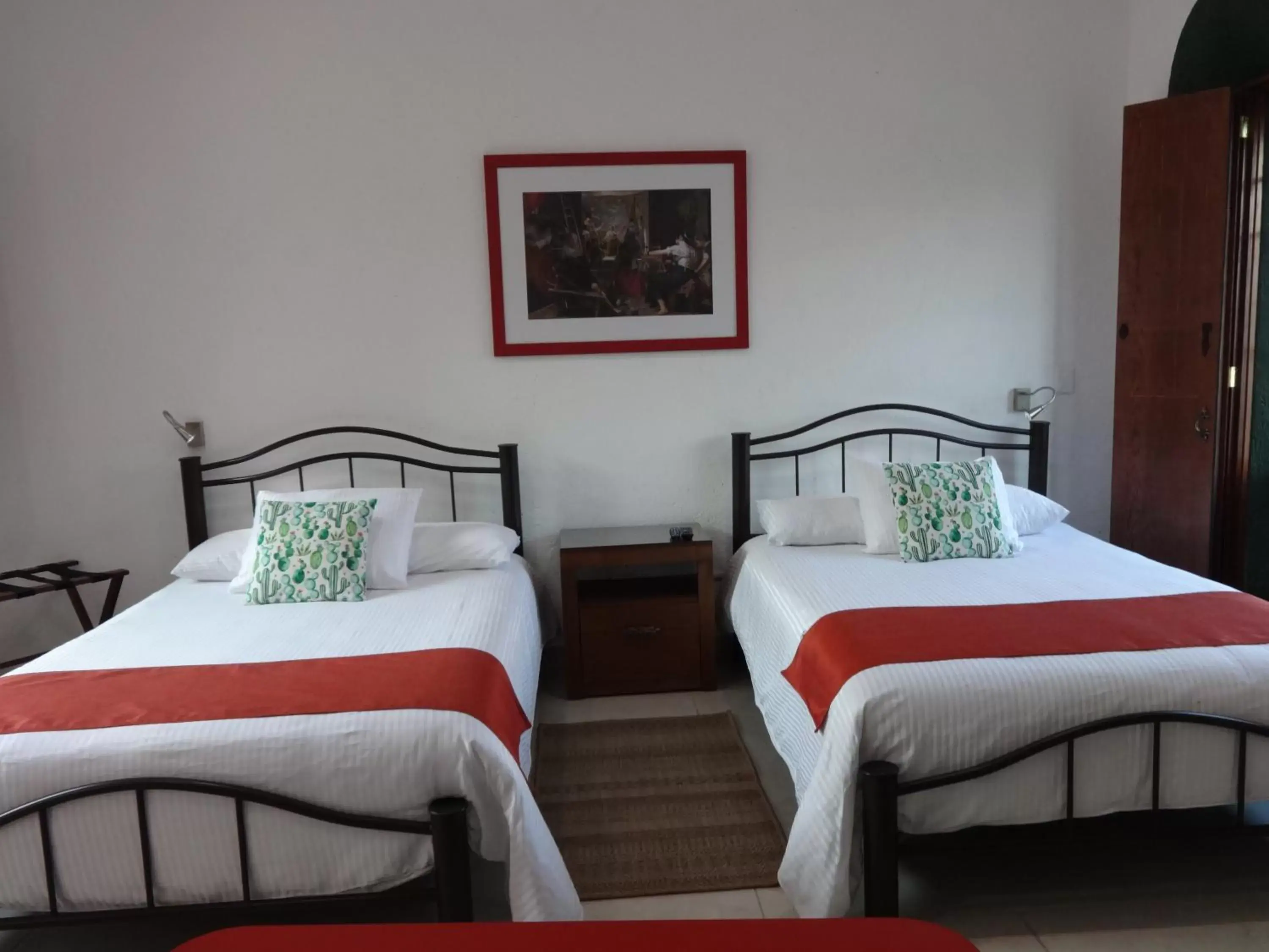 Bed in Hotel del Capitán de Puebla