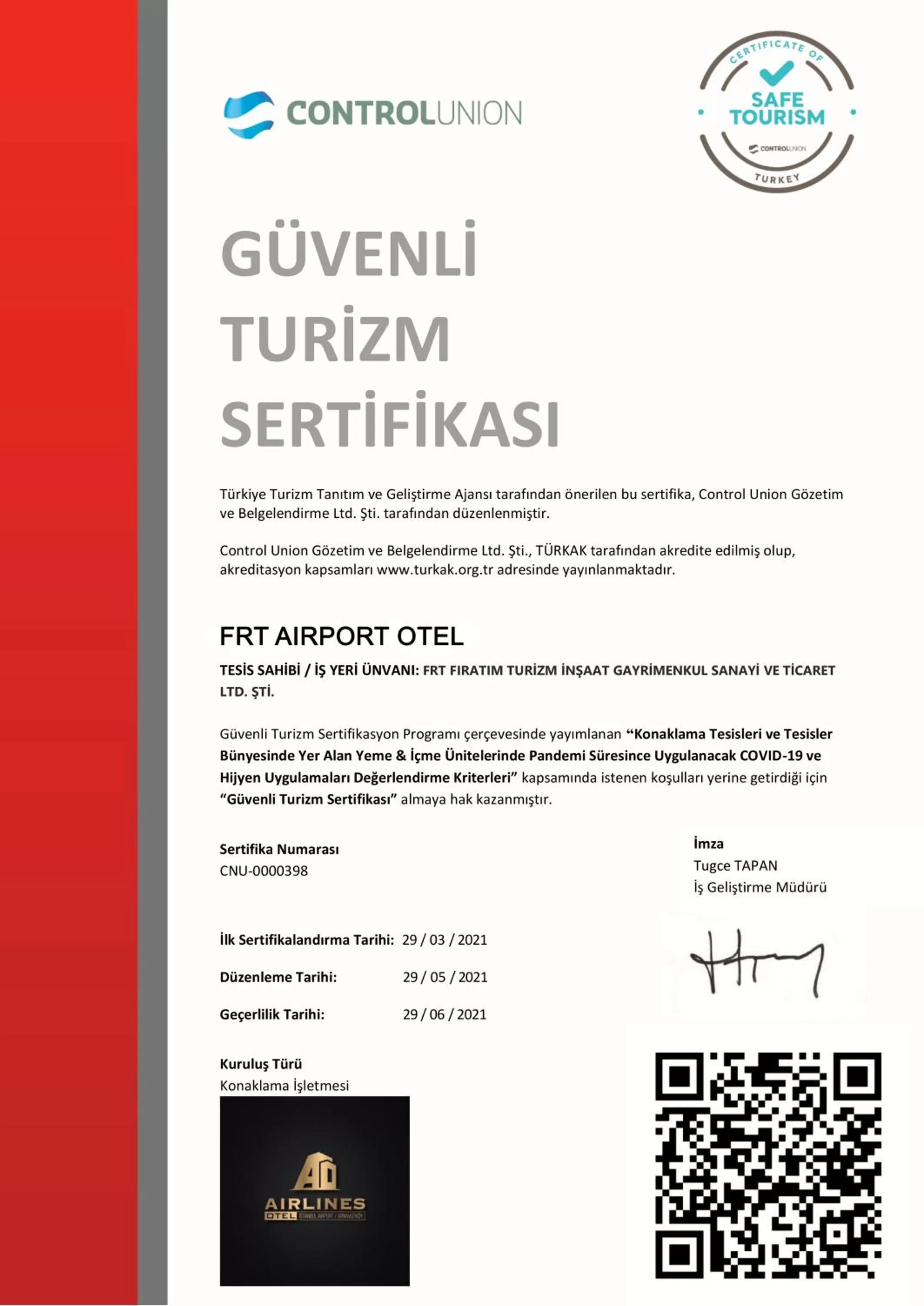 Property building in FRT AİRPORT OTEL