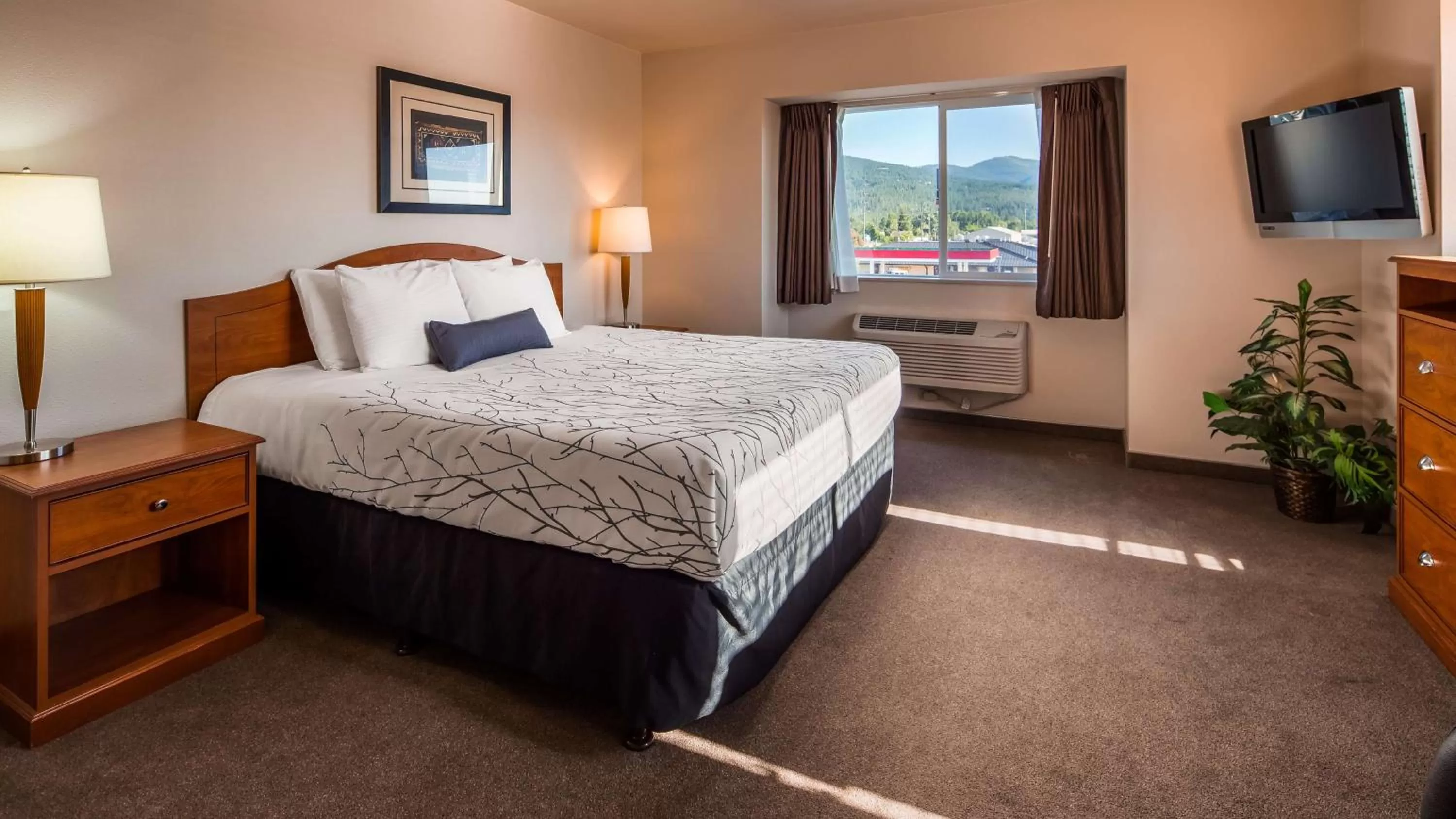 Photo of the whole room, Bed in SureStay Plus Hotel by Best Western Post Falls