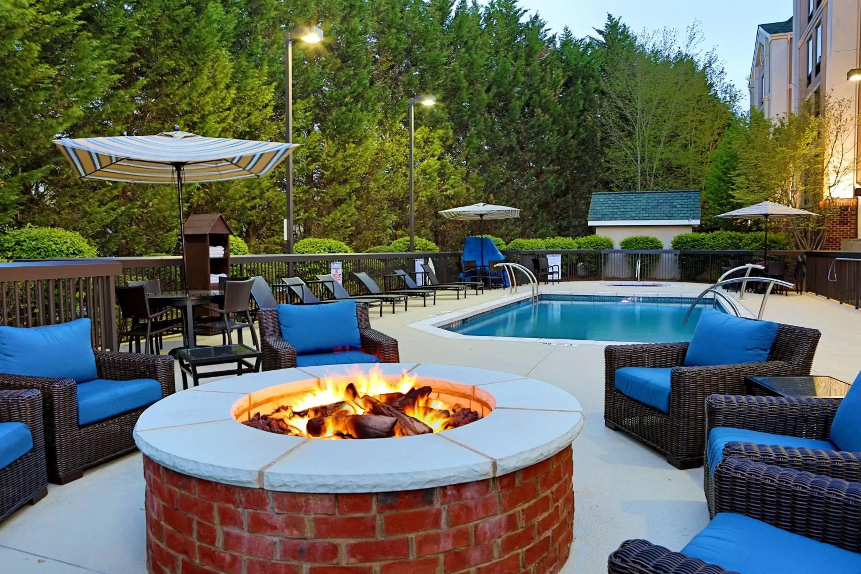 Pool view, Swimming Pool in Hampton Inn and Suites Asheville Airport