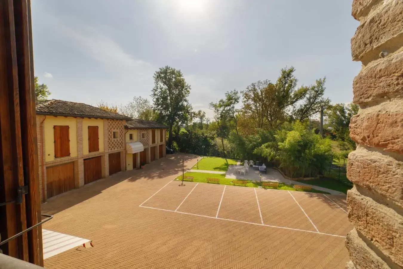 Bird's eye view, Tennis/Squash in La Corte del Mulino