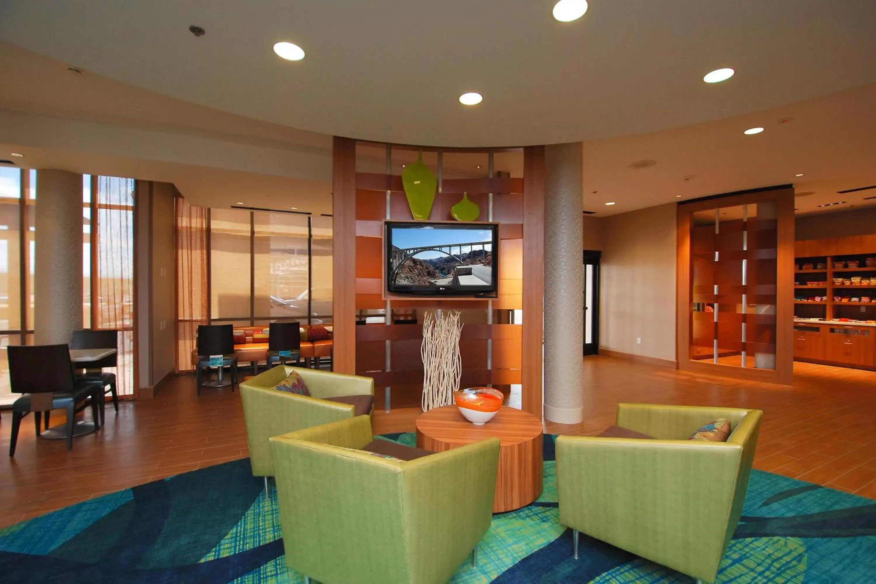Lobby or reception, Lounge/Bar in SpringHill Suites by Marriott Las Vegas North Speedway