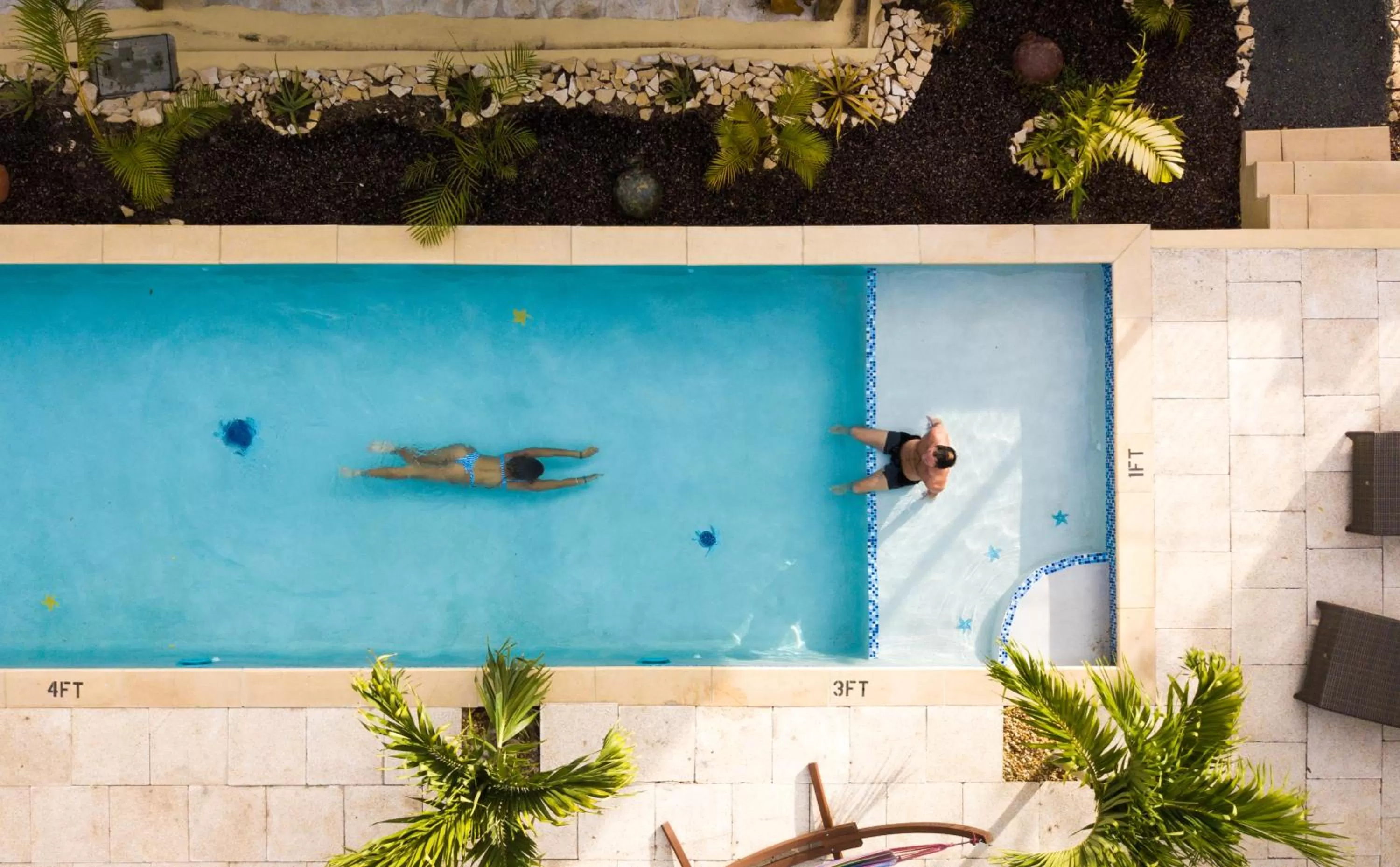 People in True Blue Bay Resort