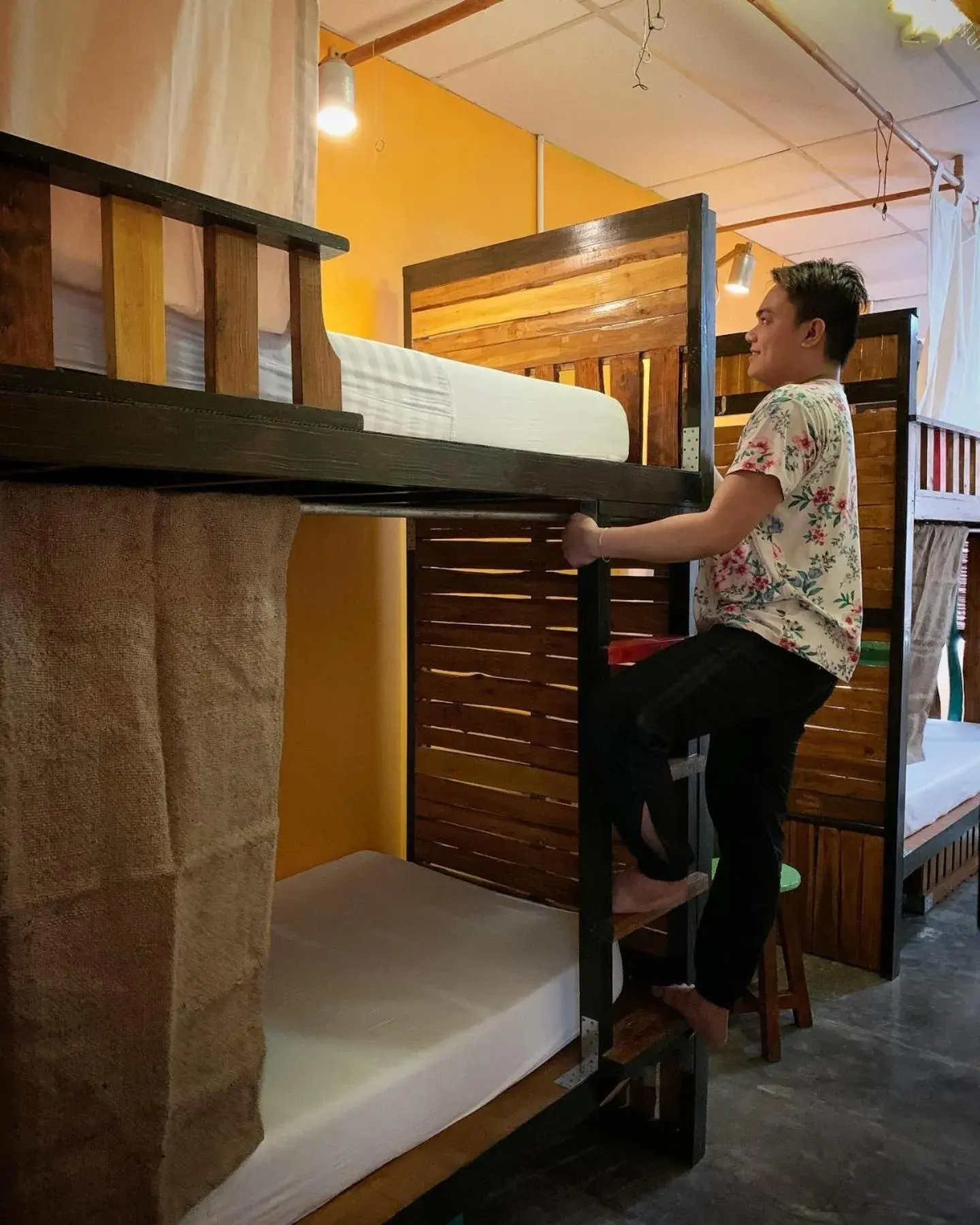 Bed, Bunk Bed in Moon Fools Hostel