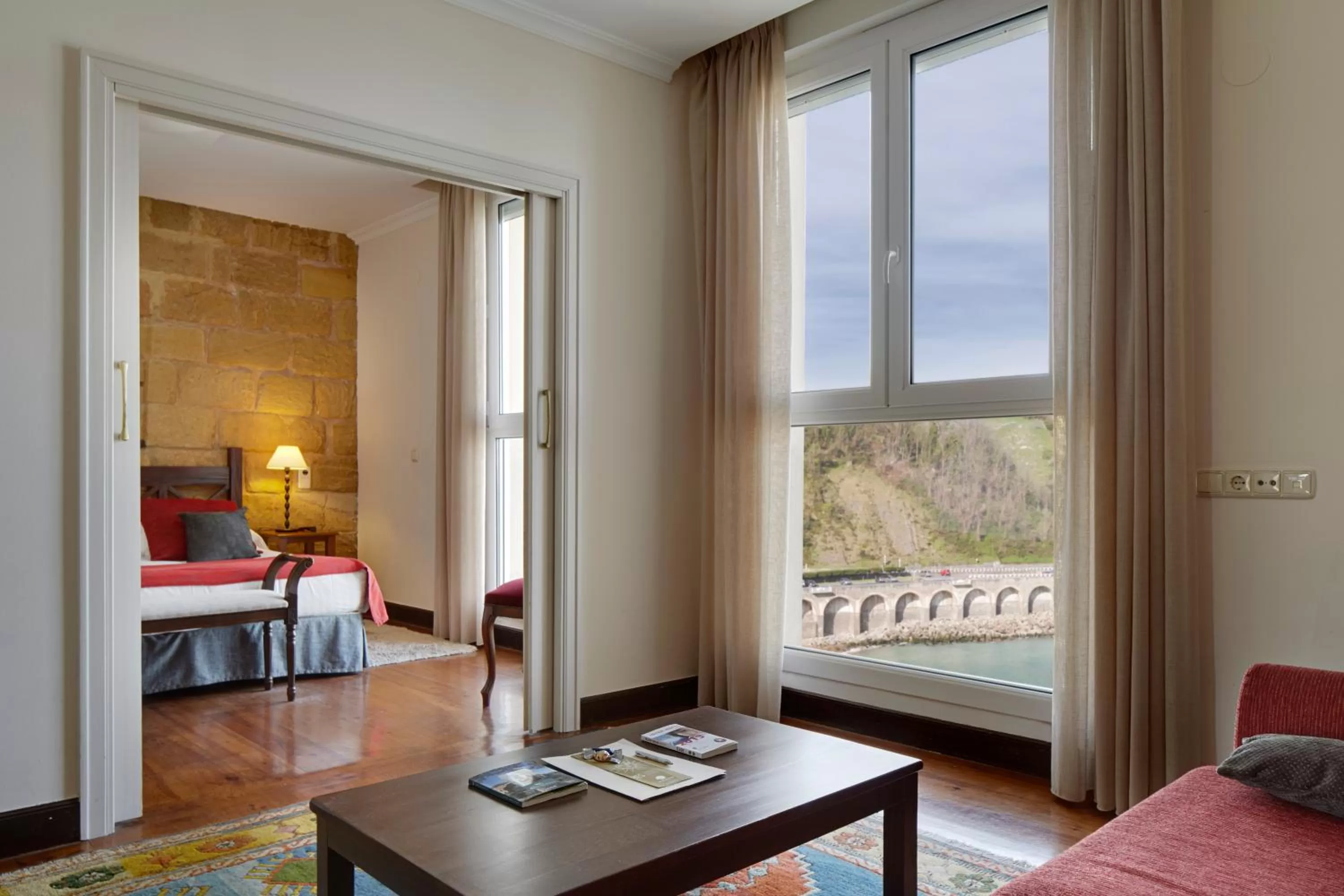 Bedroom, Bed in Saiaz Getaria Hotela