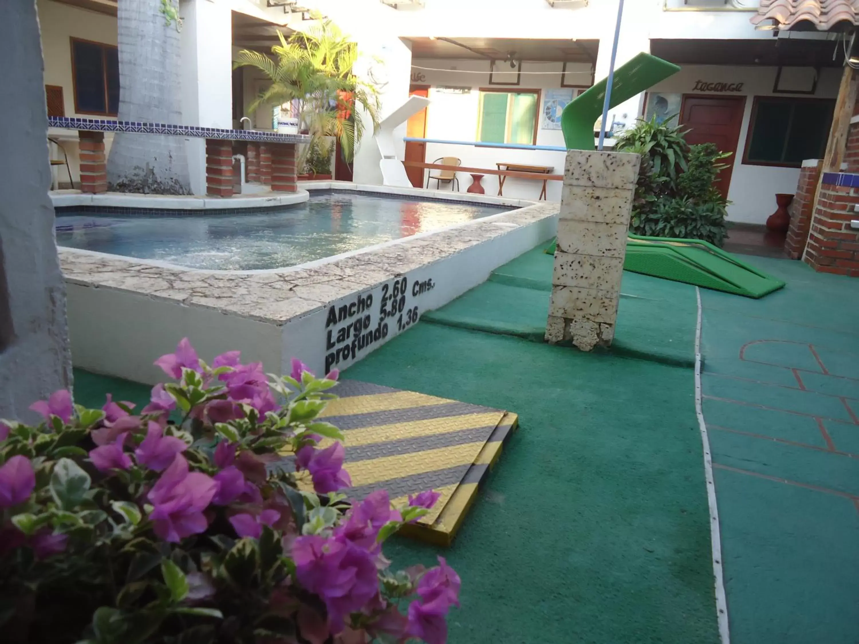 Decorative detail, Swimming Pool in Hotel Nueva Granada