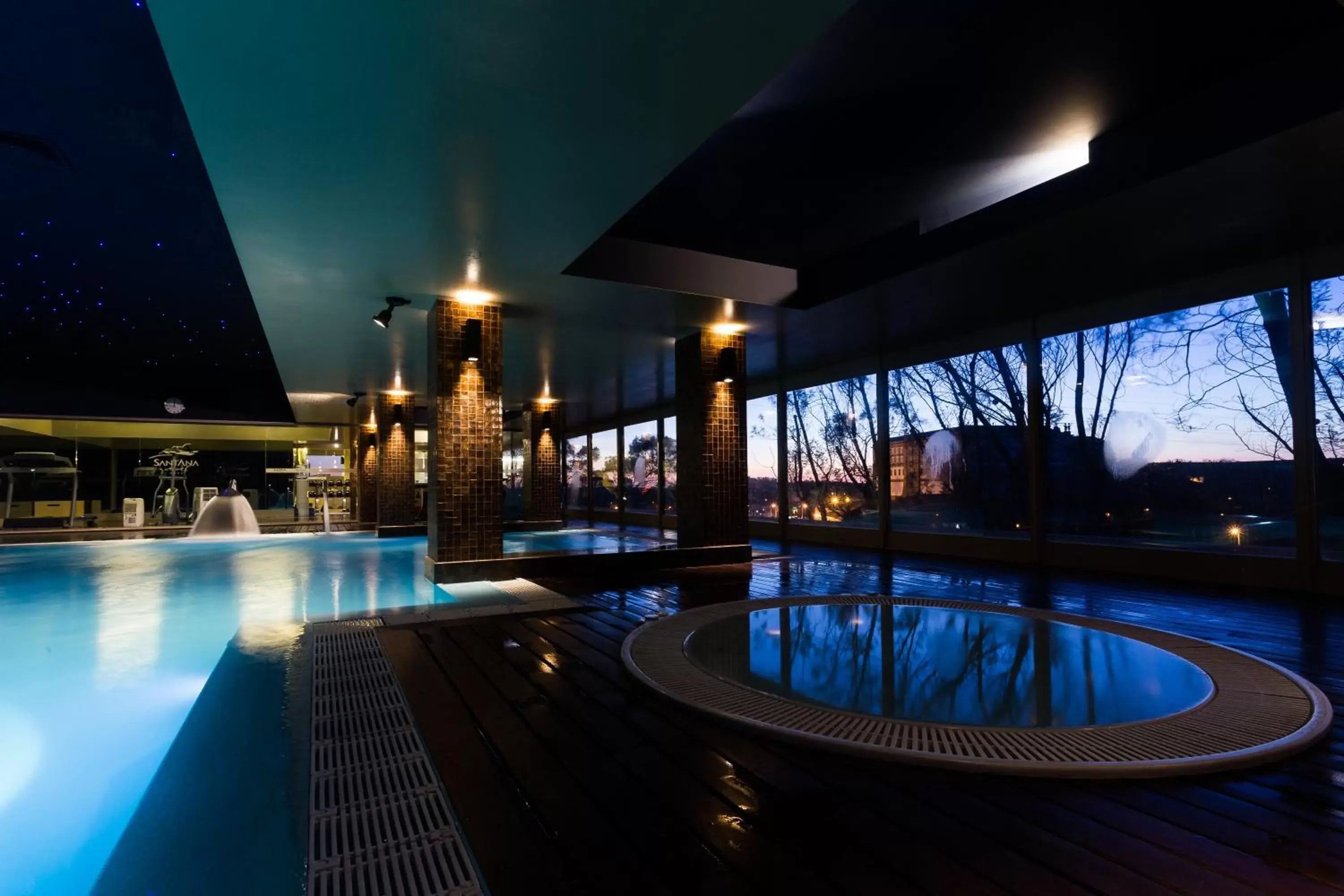 Night, Swimming Pool in Santana Hotel & SPA