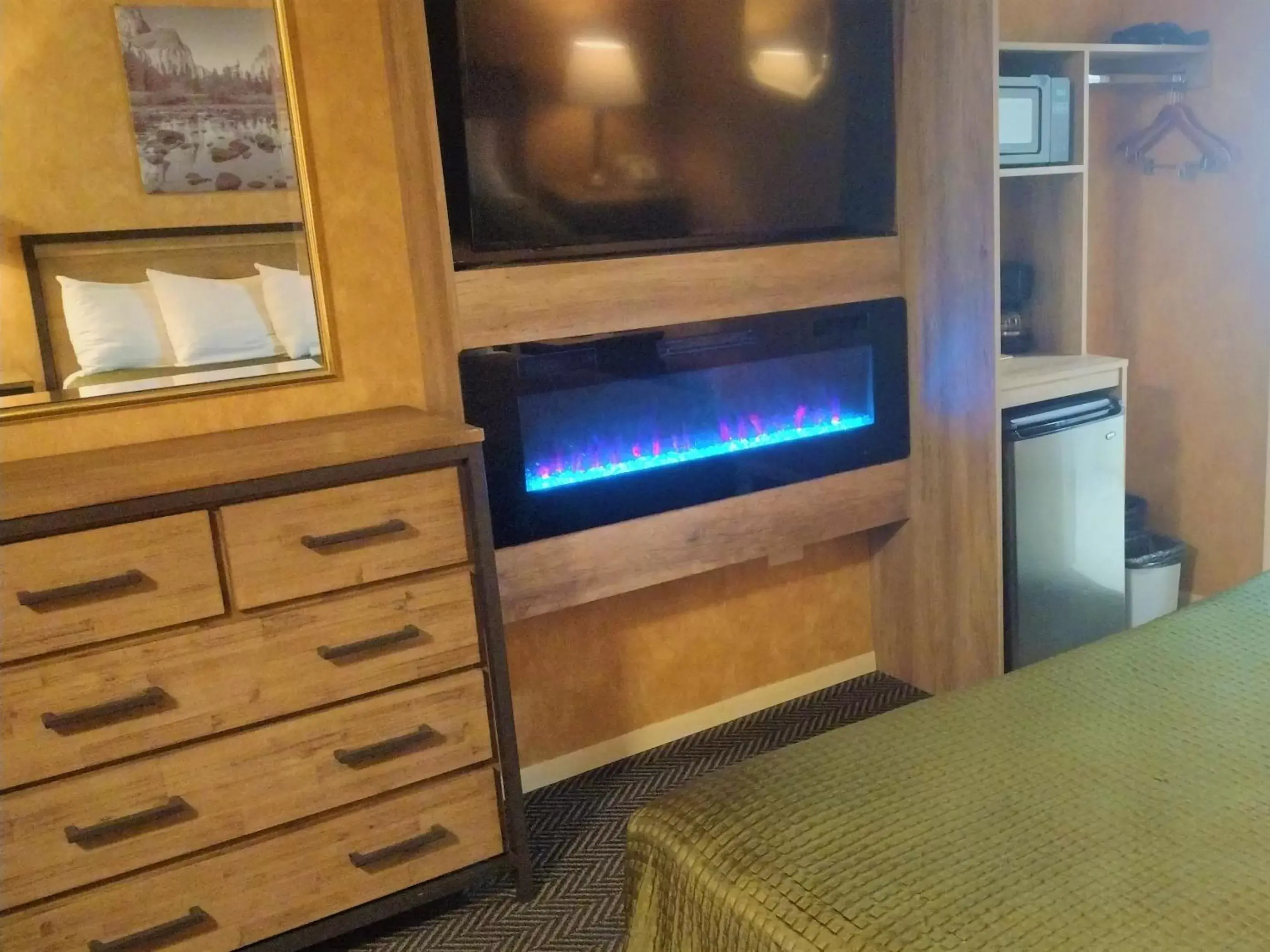 flat iron, TV/Entertainment Center in Cedar Lodge