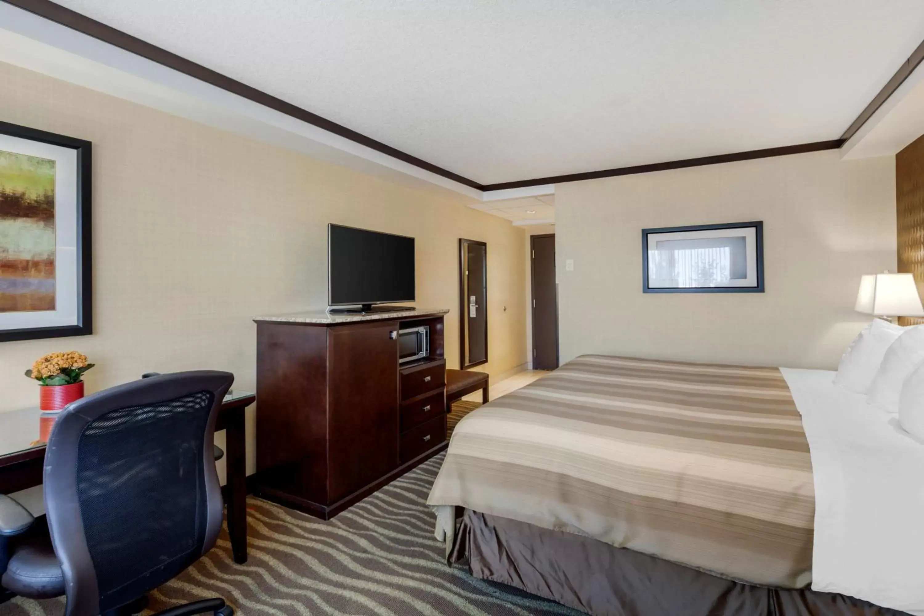 Bedroom, TV/Entertainment Center in Best Western Plus Edmonton Airport Hotel