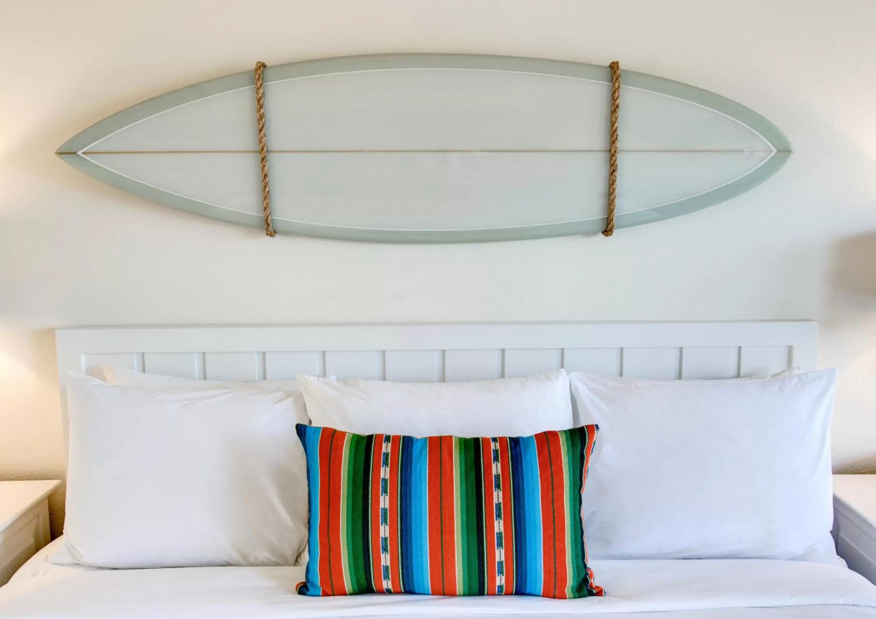 Decorative detail, Bed in Laguna Beach House