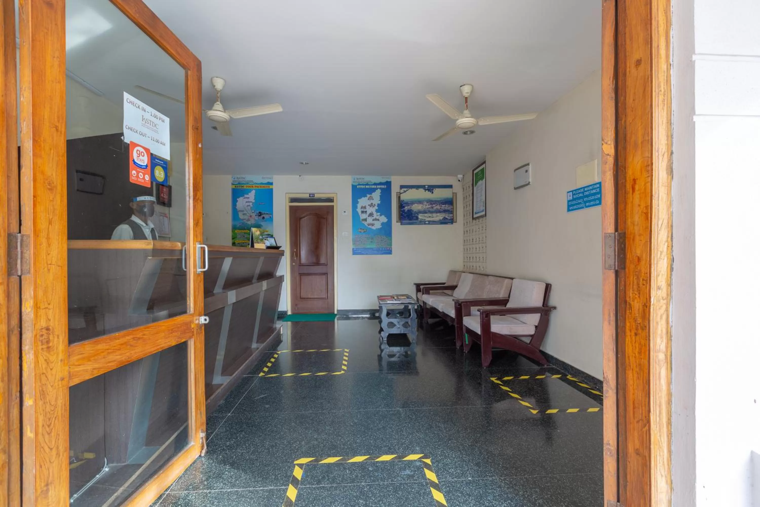 Lobby or reception in KSTDC Hotel Mayura Velapuri Belur