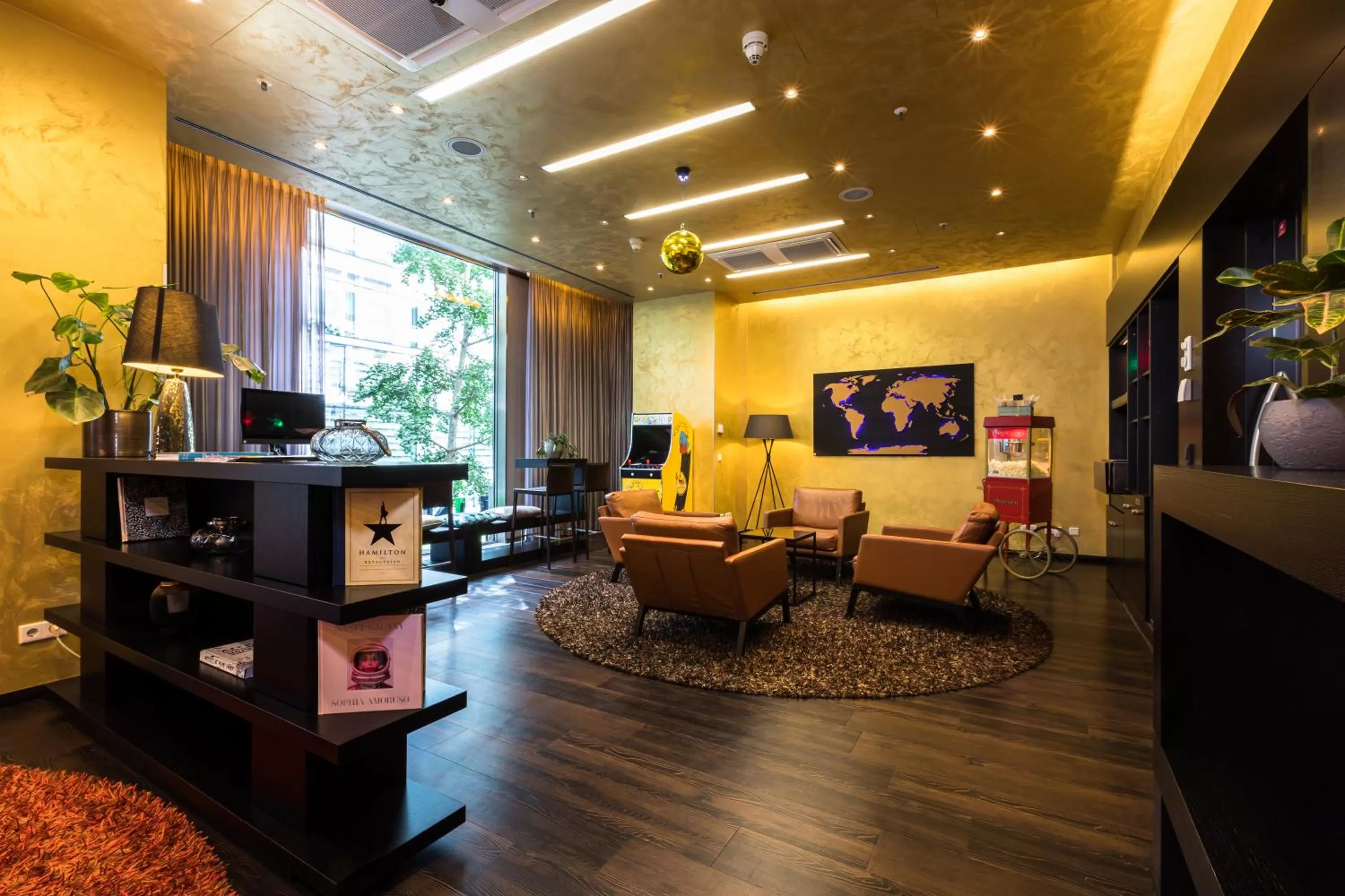 Communal lounge/ TV room in Lindner Hotel Berlin Ku'damm, part of JdV by Hyatt