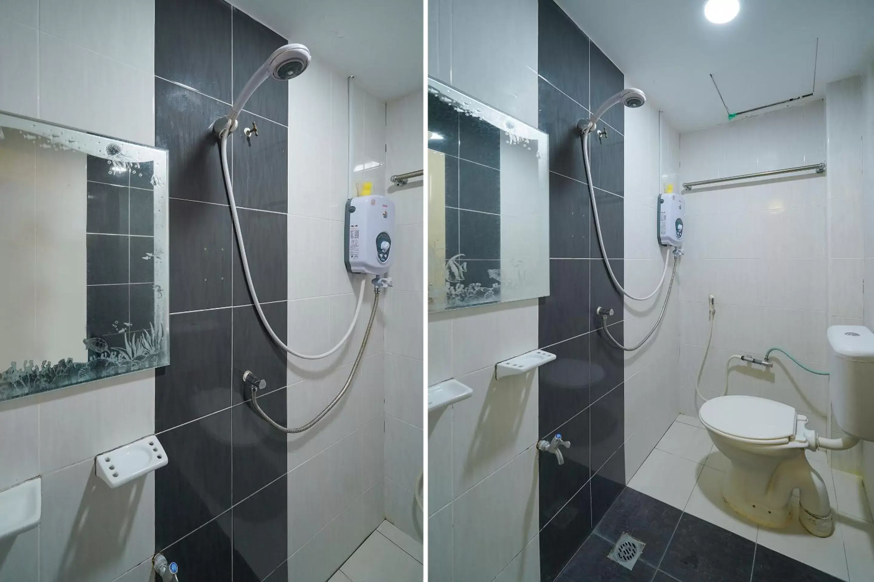 Bathroom in OYO 89976 Fins Hotel