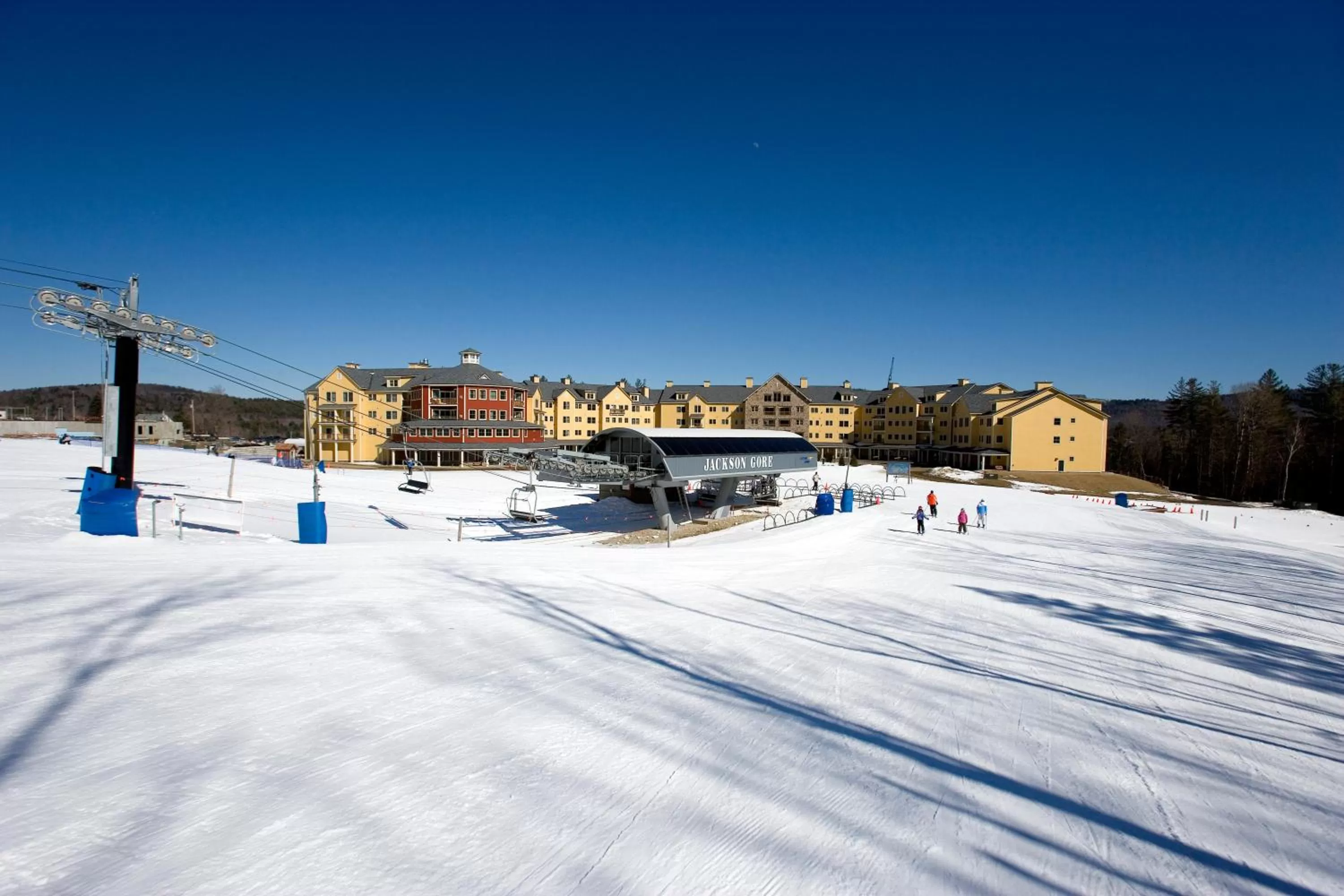 Skiing in Jackson Gore Village on Okemo Mountain