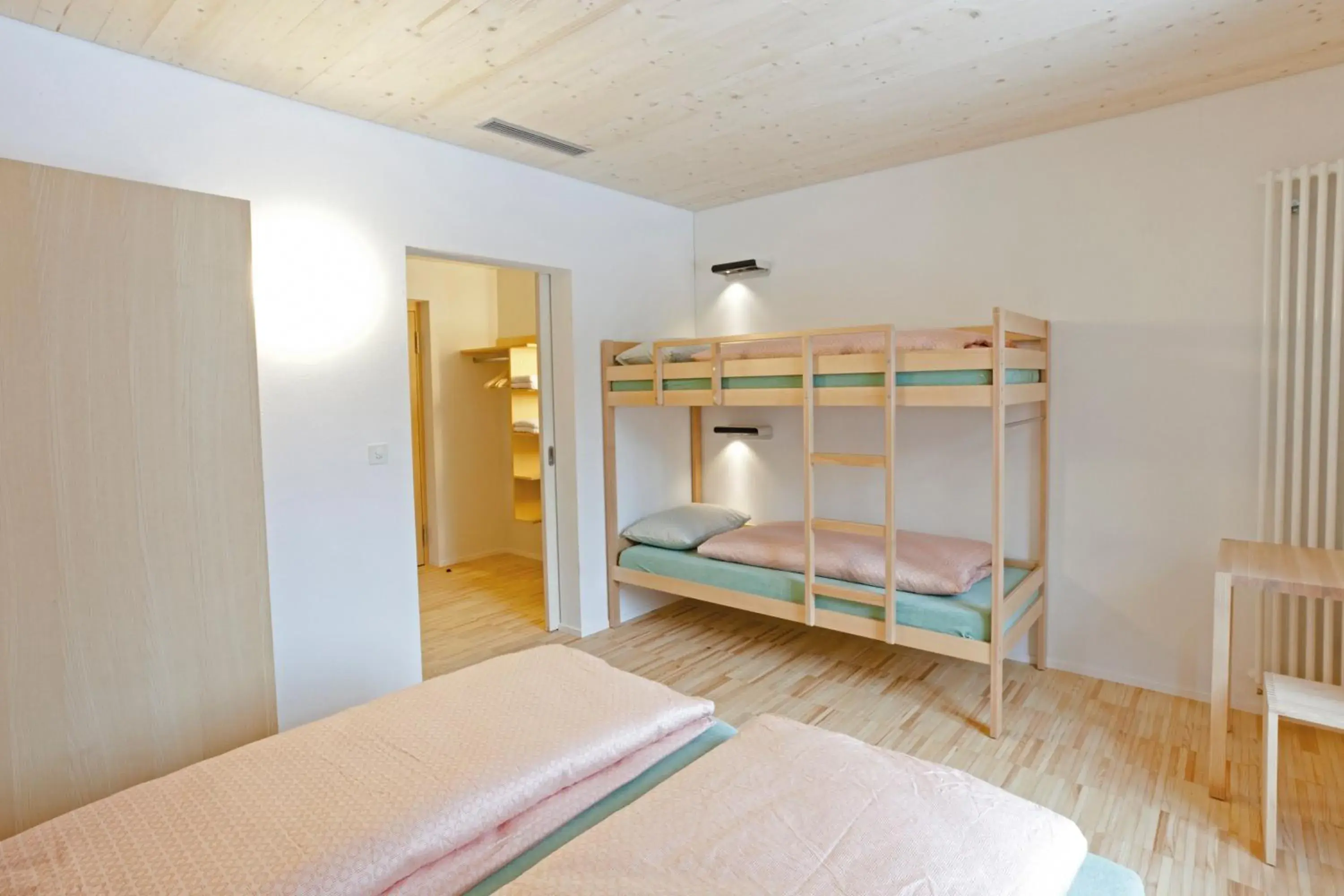 Bed, Bunk Bed in St. Moritz Youth Hostel