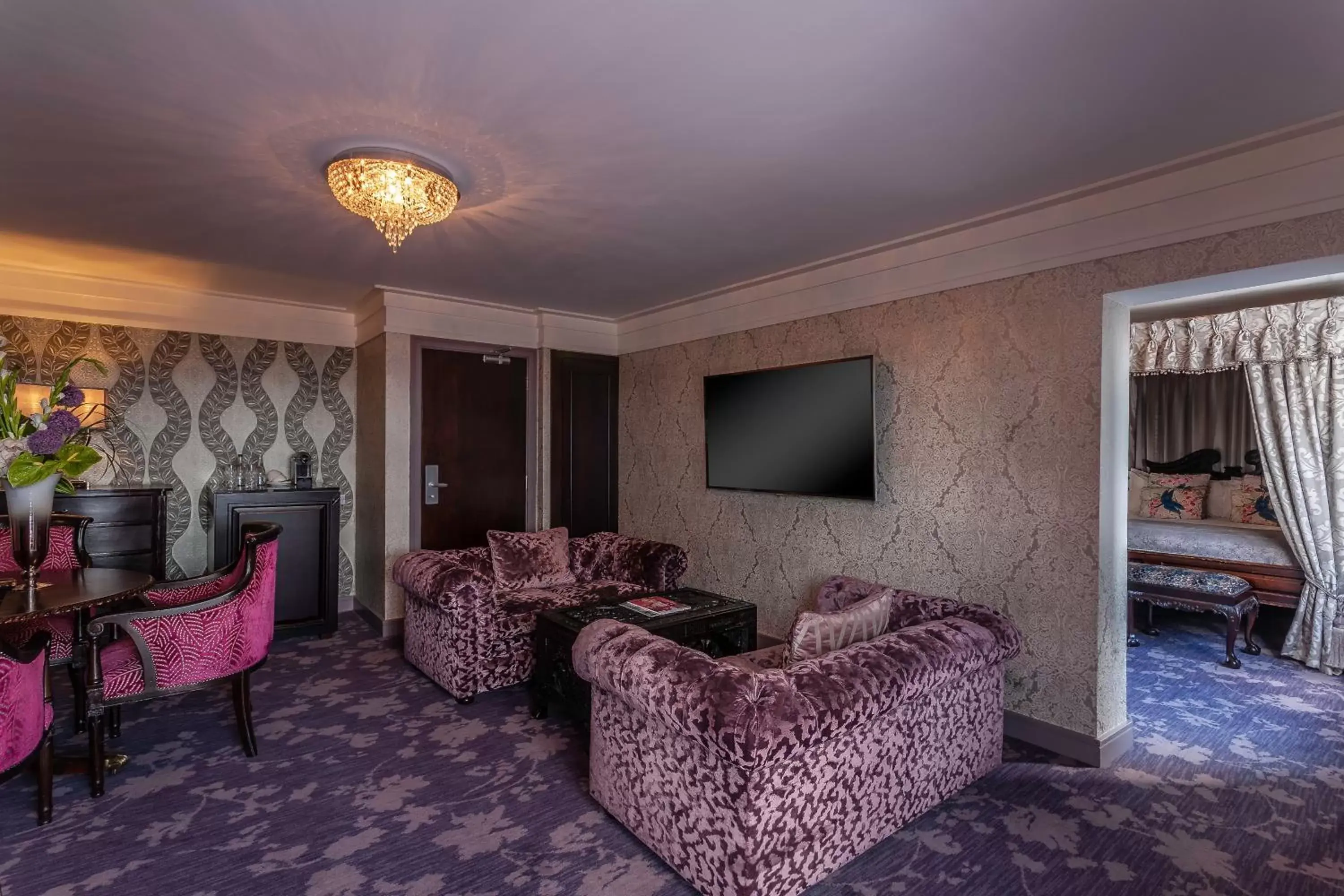 Living room, Seating Area in Clontarf Castle Hotel