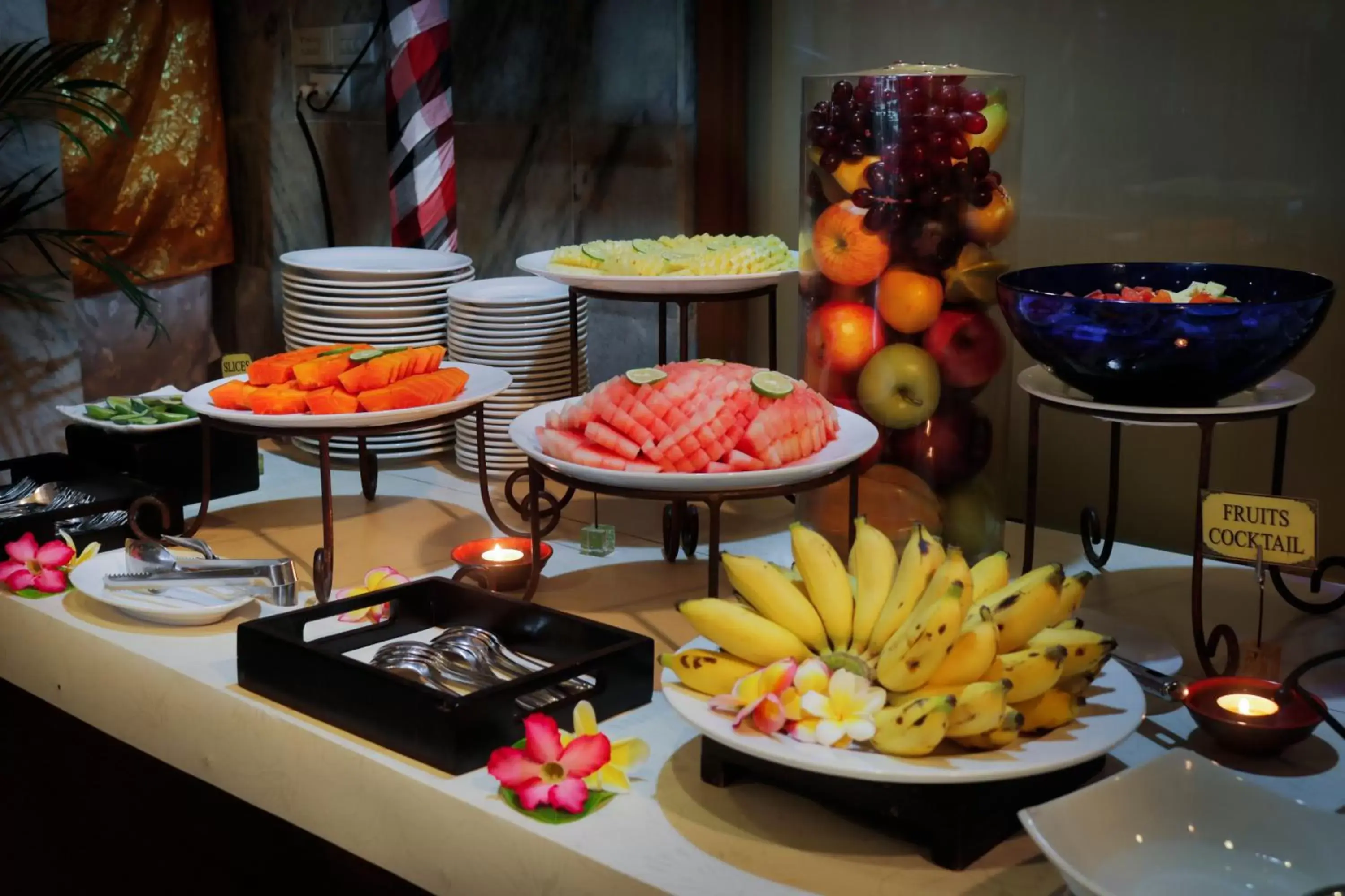 Buffet breakfast in Wina Holiday Villa Kuta Bali