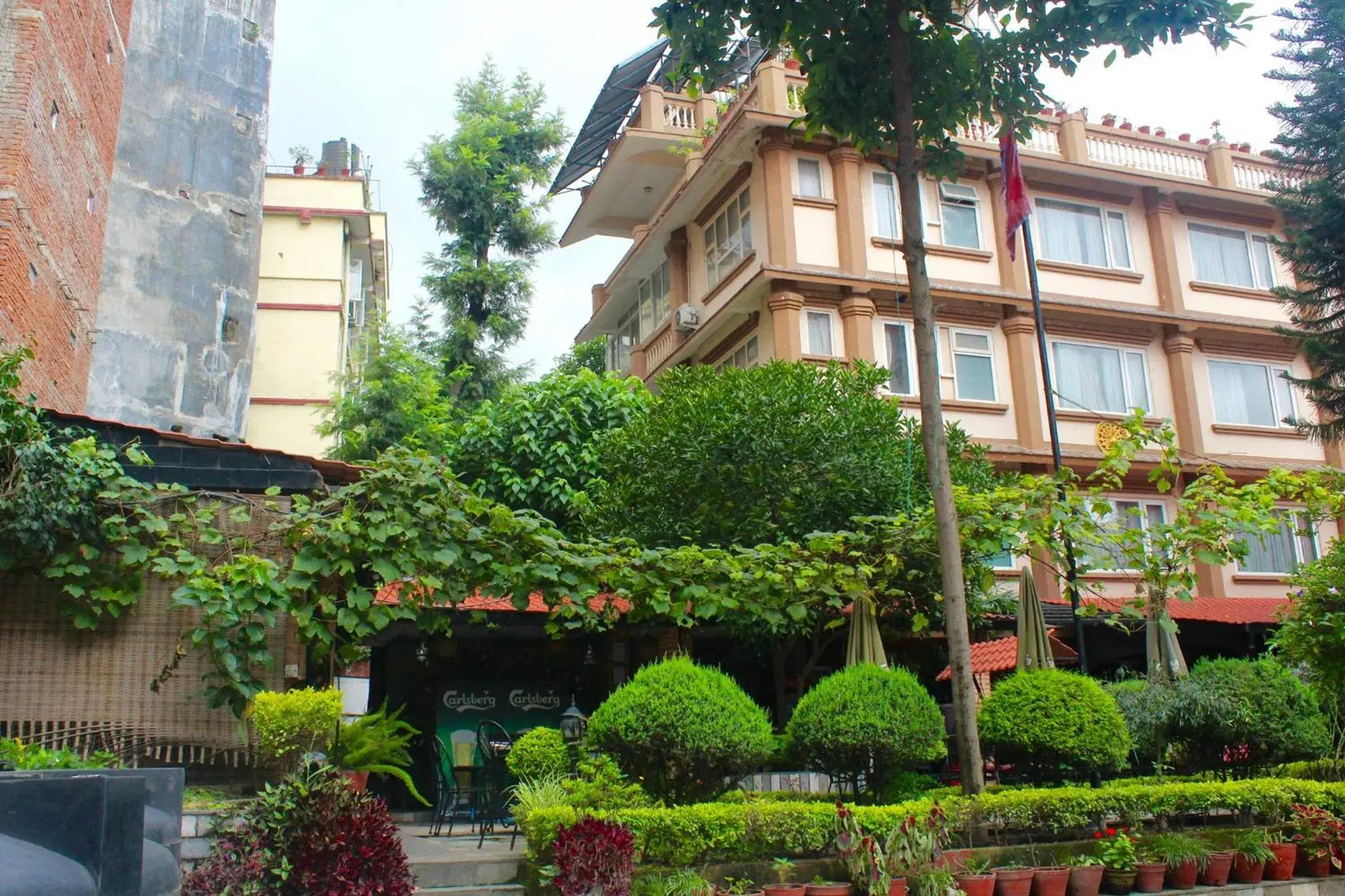 Garden, Property Building in Hotel Encounter Nepal