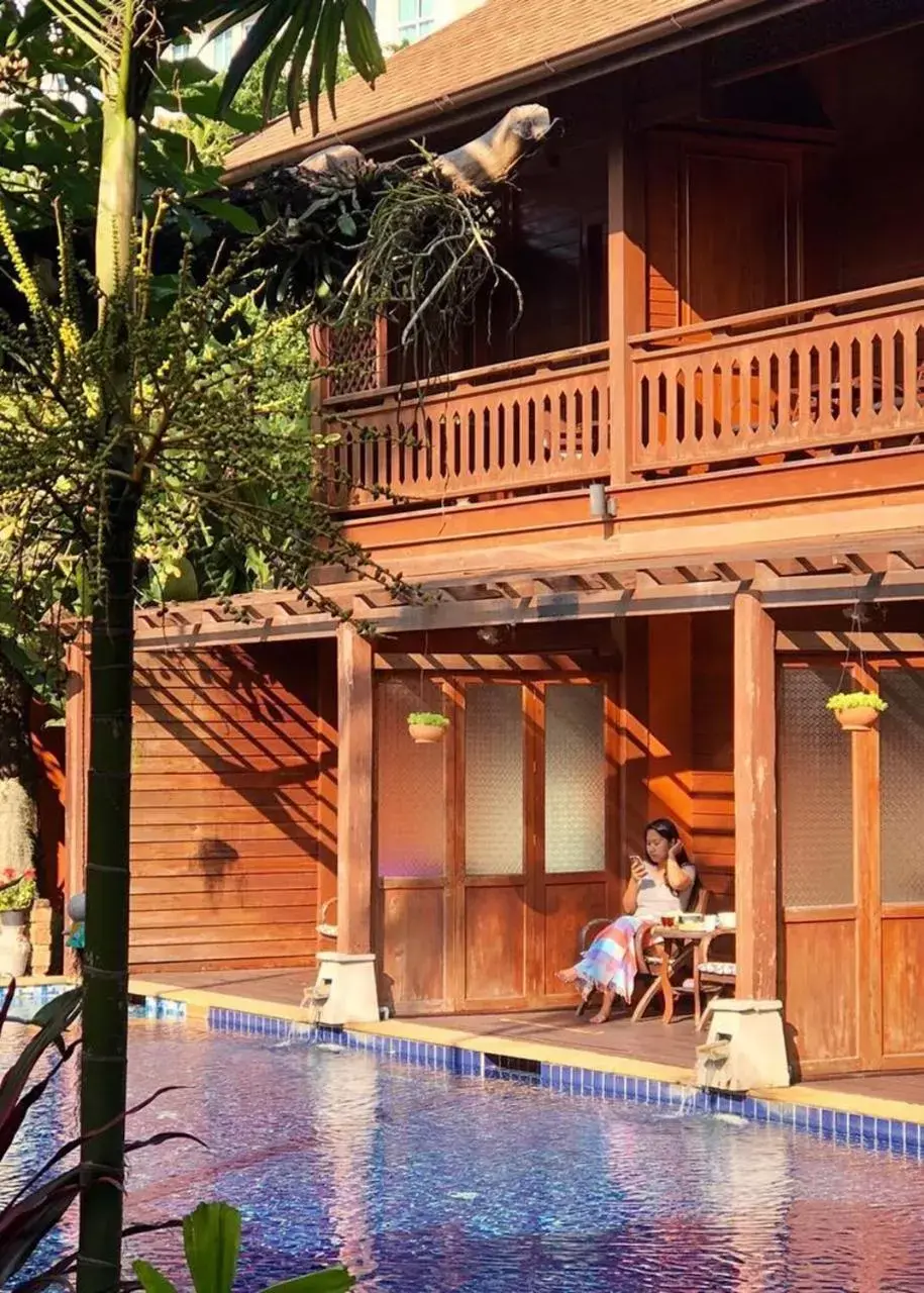Balcony/Terrace, Swimming Pool in Baan U Sabai Boutique House-SHA Plus