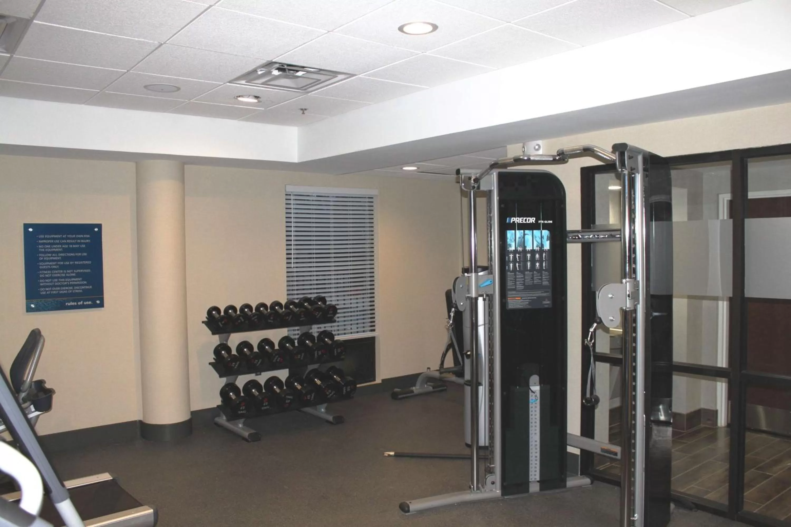 Fitness centre/facilities in Hampton Inn Forsyth