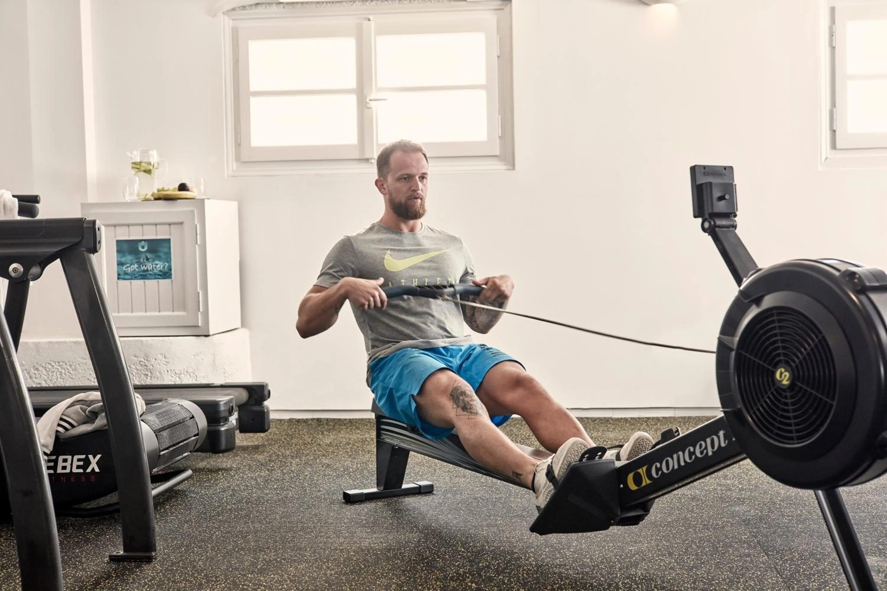 Fitness centre/facilities in Mykonos Princess Hotel