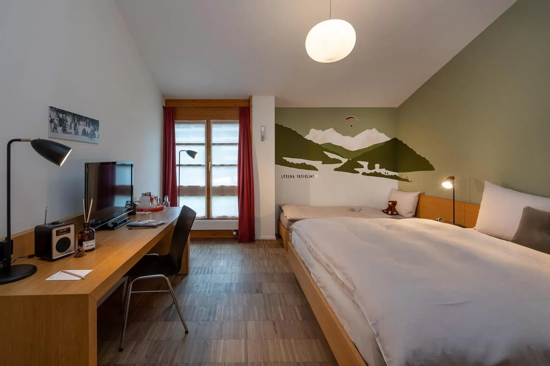 Budget Double Room - First Floor in Hotel Schweizerhof Lenzerheide Budget Double Room - First Floor in Hotel Schweizerhof Lenzerheide