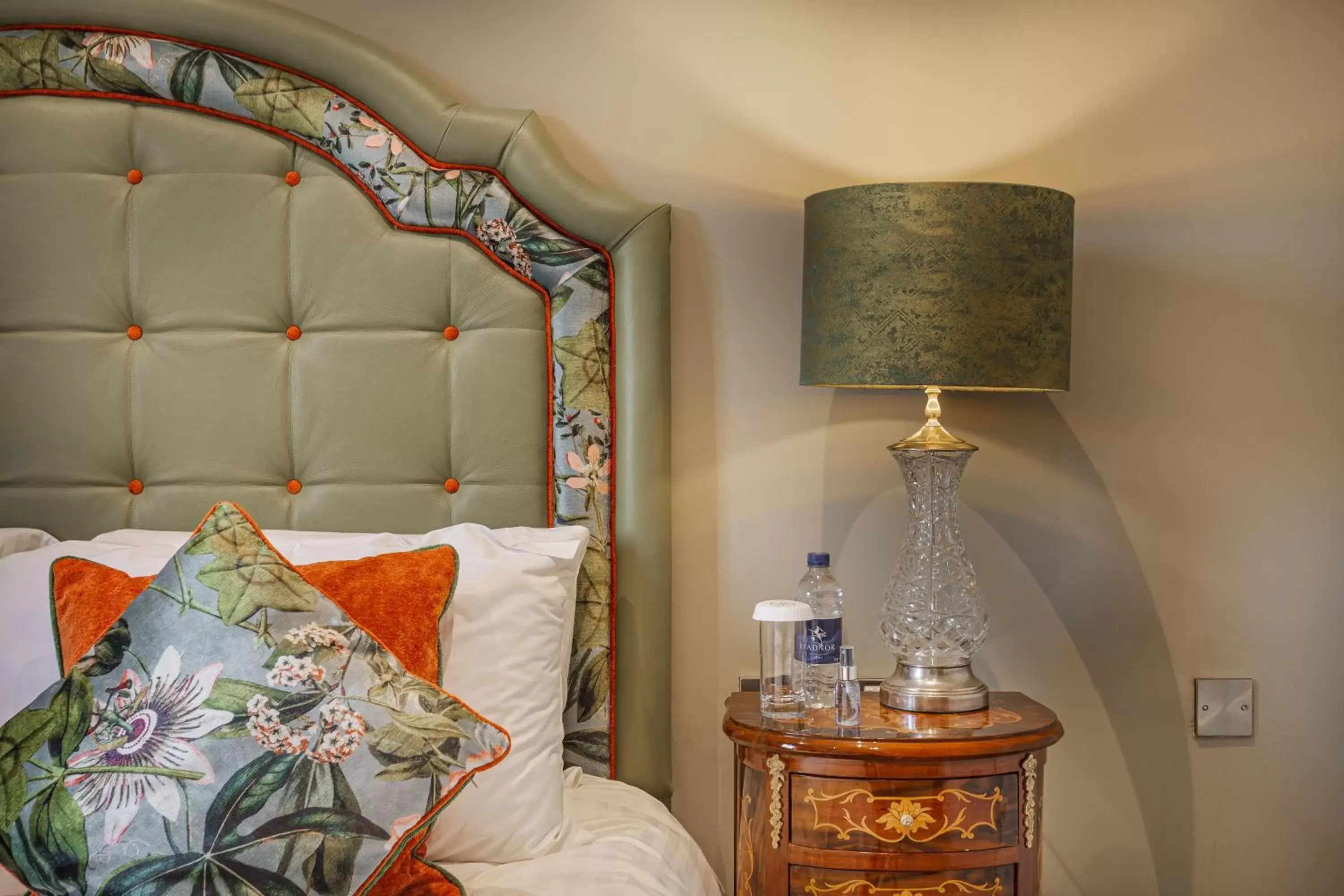 Bed, Seating Area in The Wynnstay Hotel, Oswestry, Shropshire