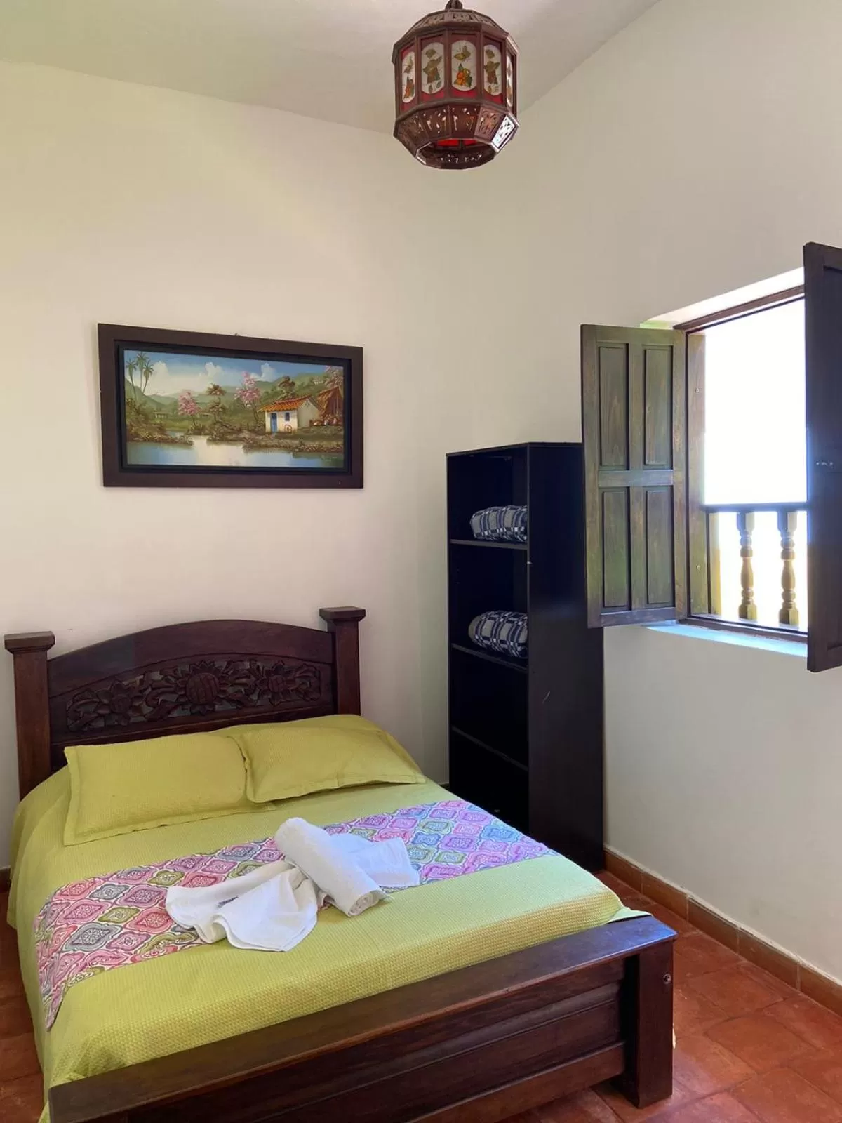 Bed in Hotel Hacienda Santa Barbara